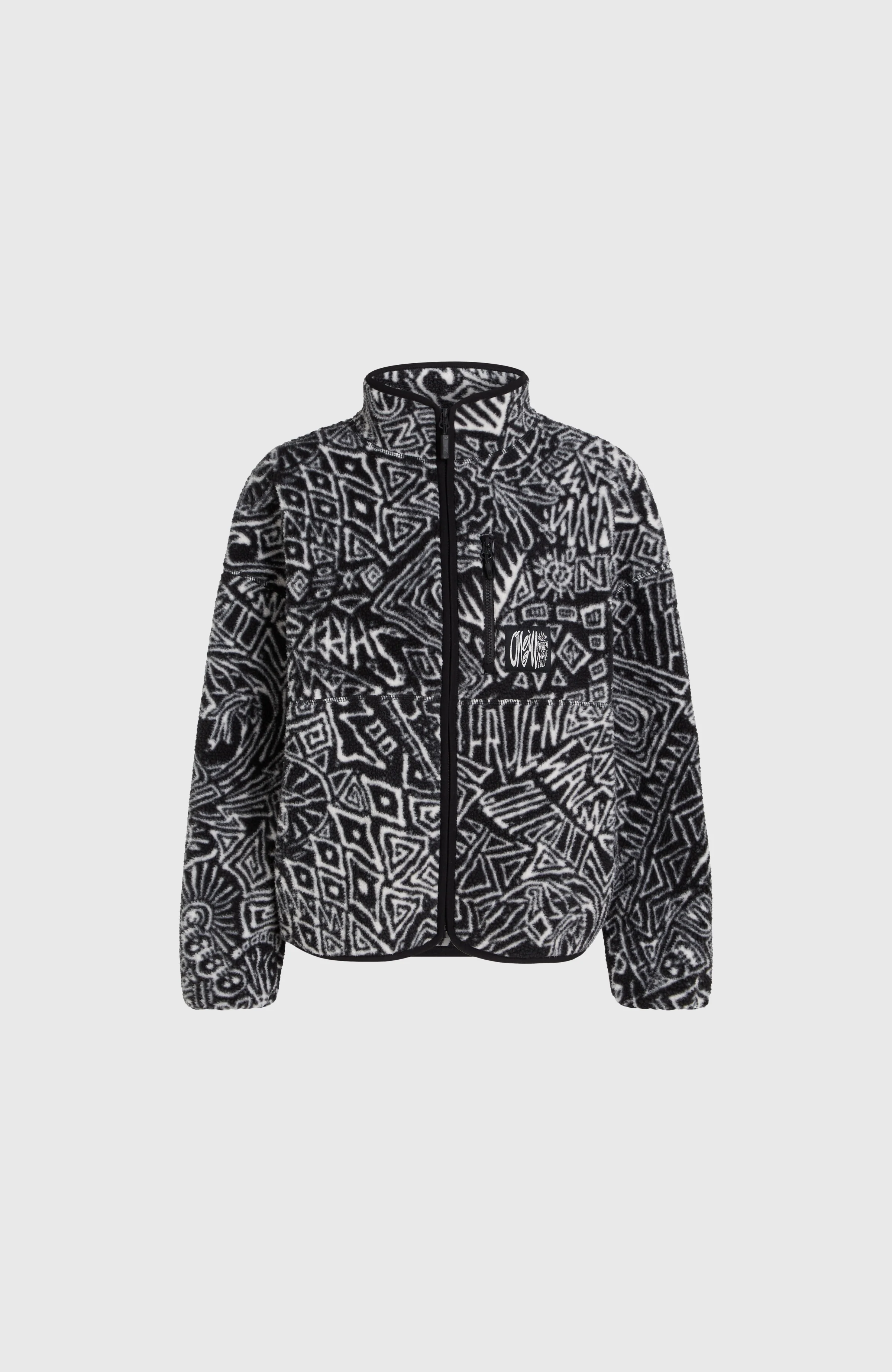 Surf Heroes High-Pile Fleece | White/Black Sketcheritage