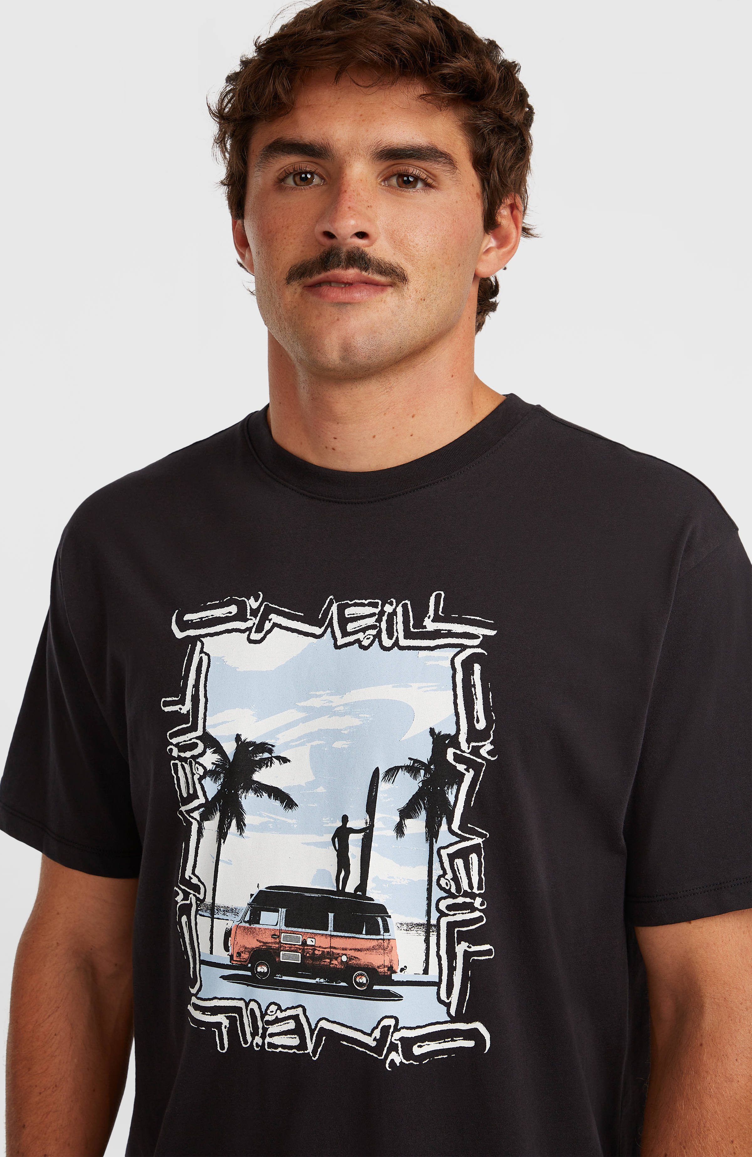 Photo Front Print T-Shirt | Black Out