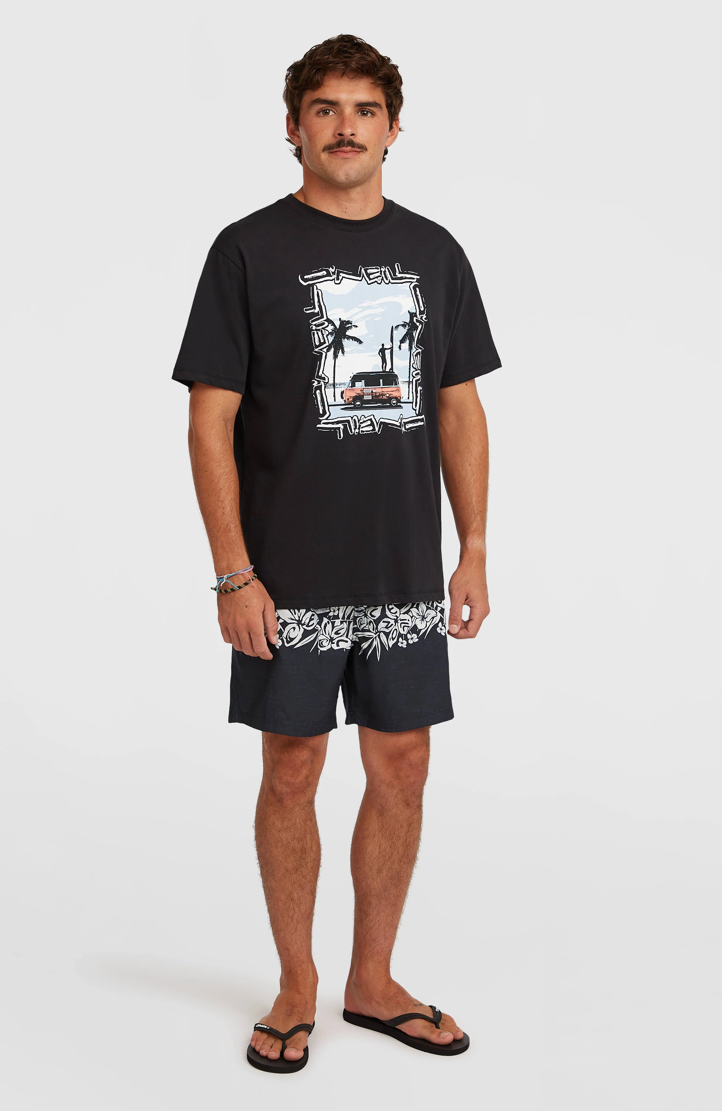 Photo Front Print T-Shirt | Black Out