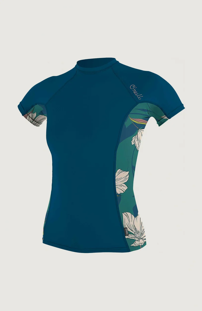 16596-side-print-short-sleeve-rash-guard-dark-blue-1.webp Side Print Short Sleeve Rash Guard | Dark Blue
