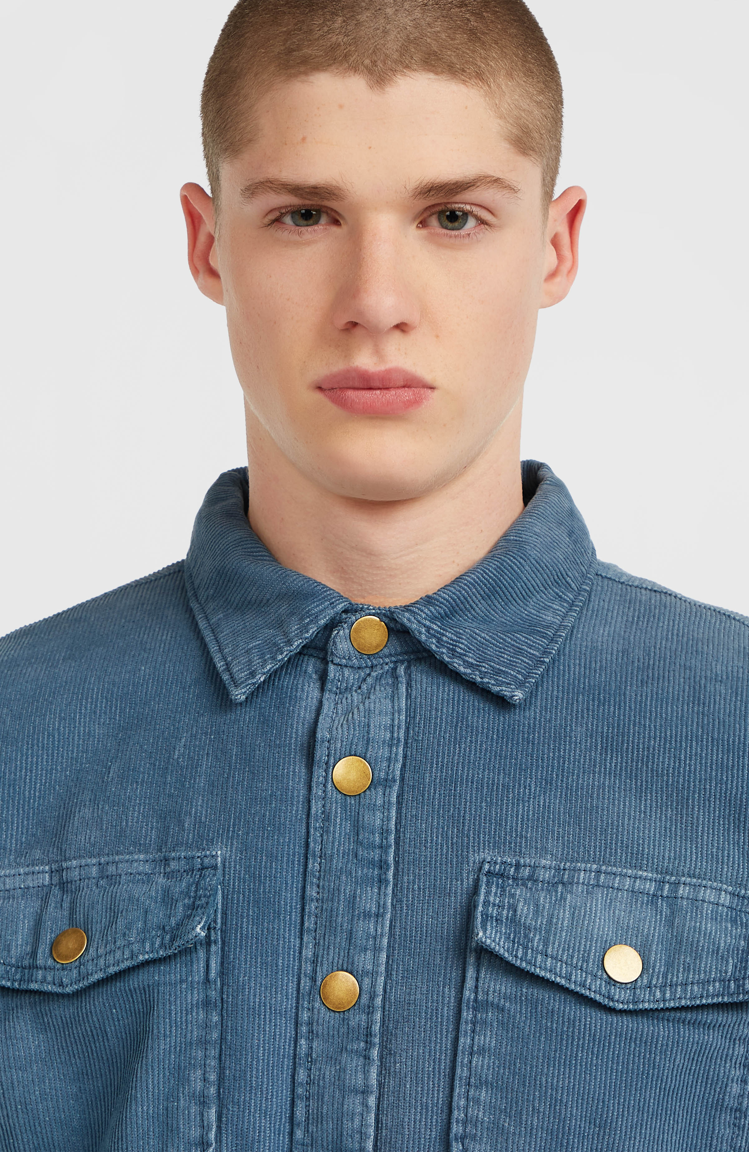 O'Riginals Corduroy Fleece-Lined Overshirt | Mozart Blue