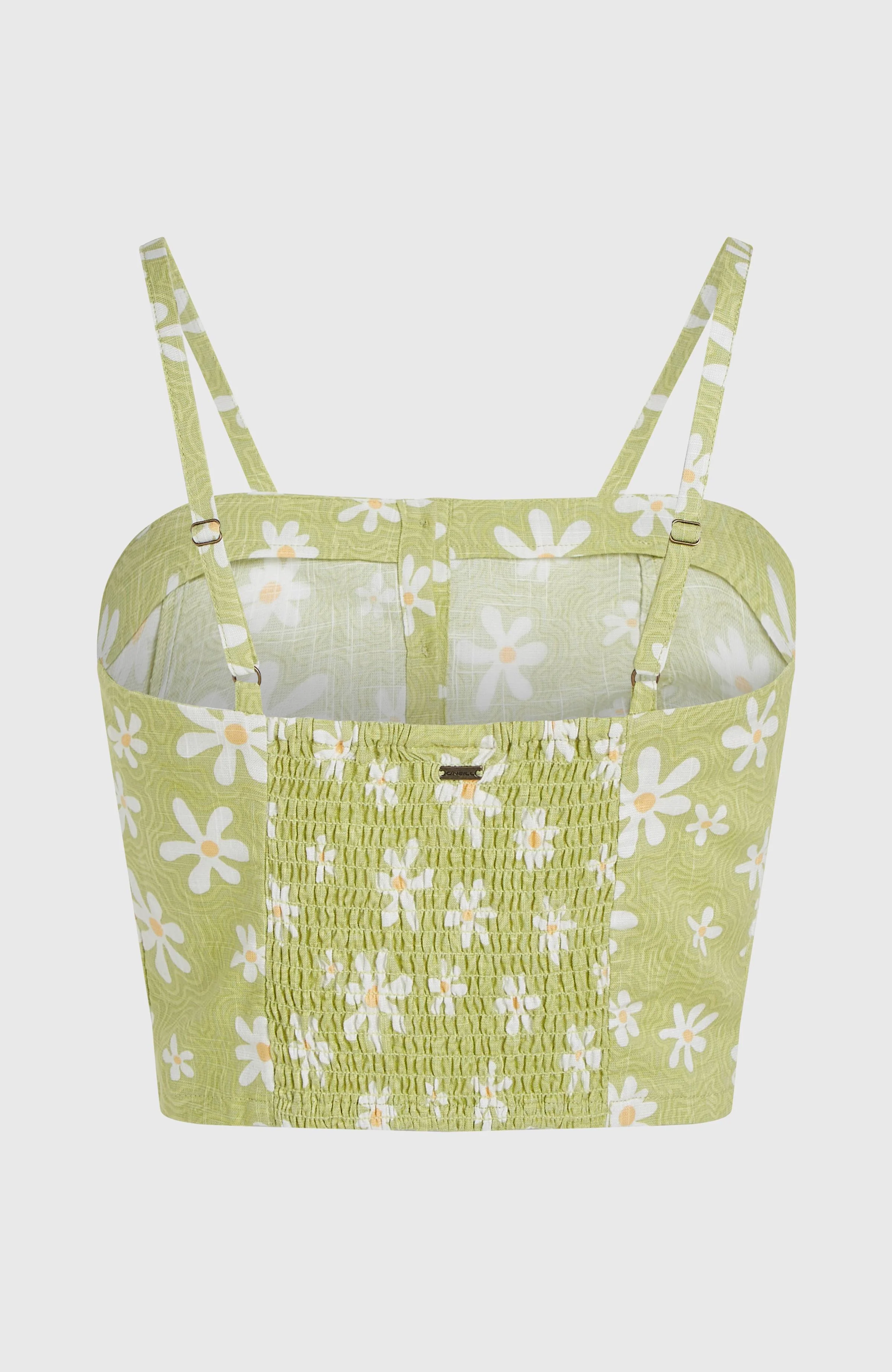 Beach Vintage Cropped Top | Green Daisyline