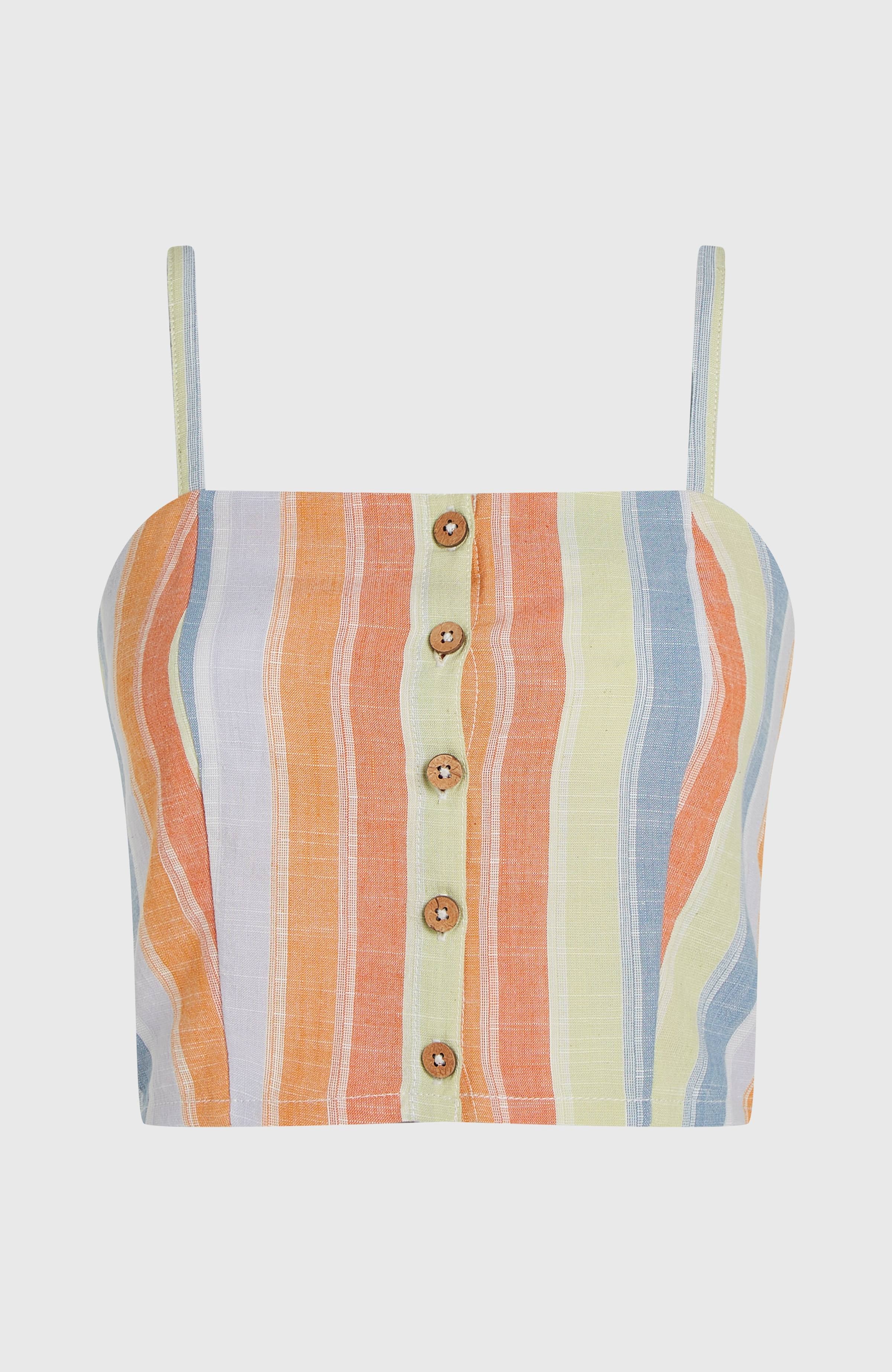 Beach Vintage Cropped Top | Vintage Stripe