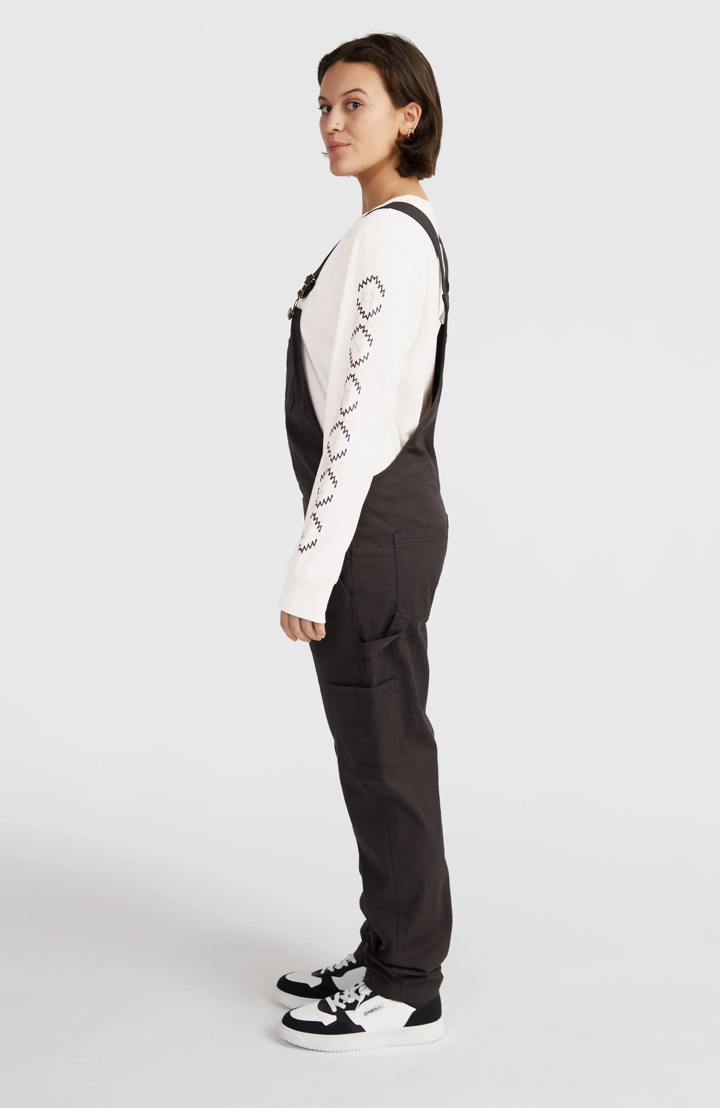 Twill Dungarees | Black Out