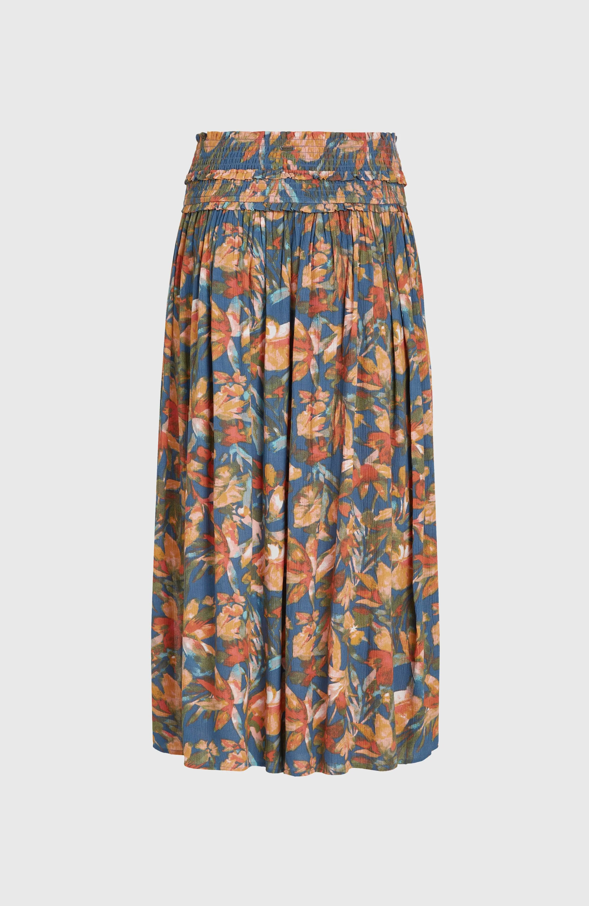 Devyn Maxi Skirt | Blue Painted Tropics