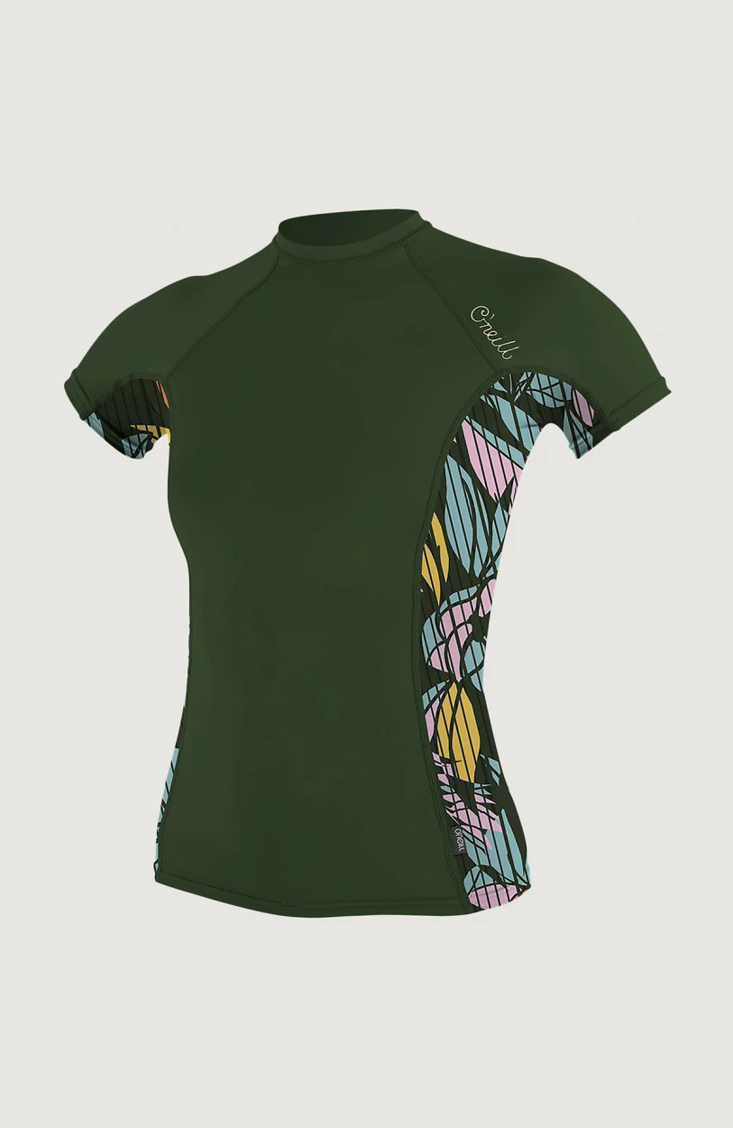 18230-side-print-short-sleeve-rash-guard-dark-green-1.webp Side Print Short Sleeve Rash Guard | Dark Green