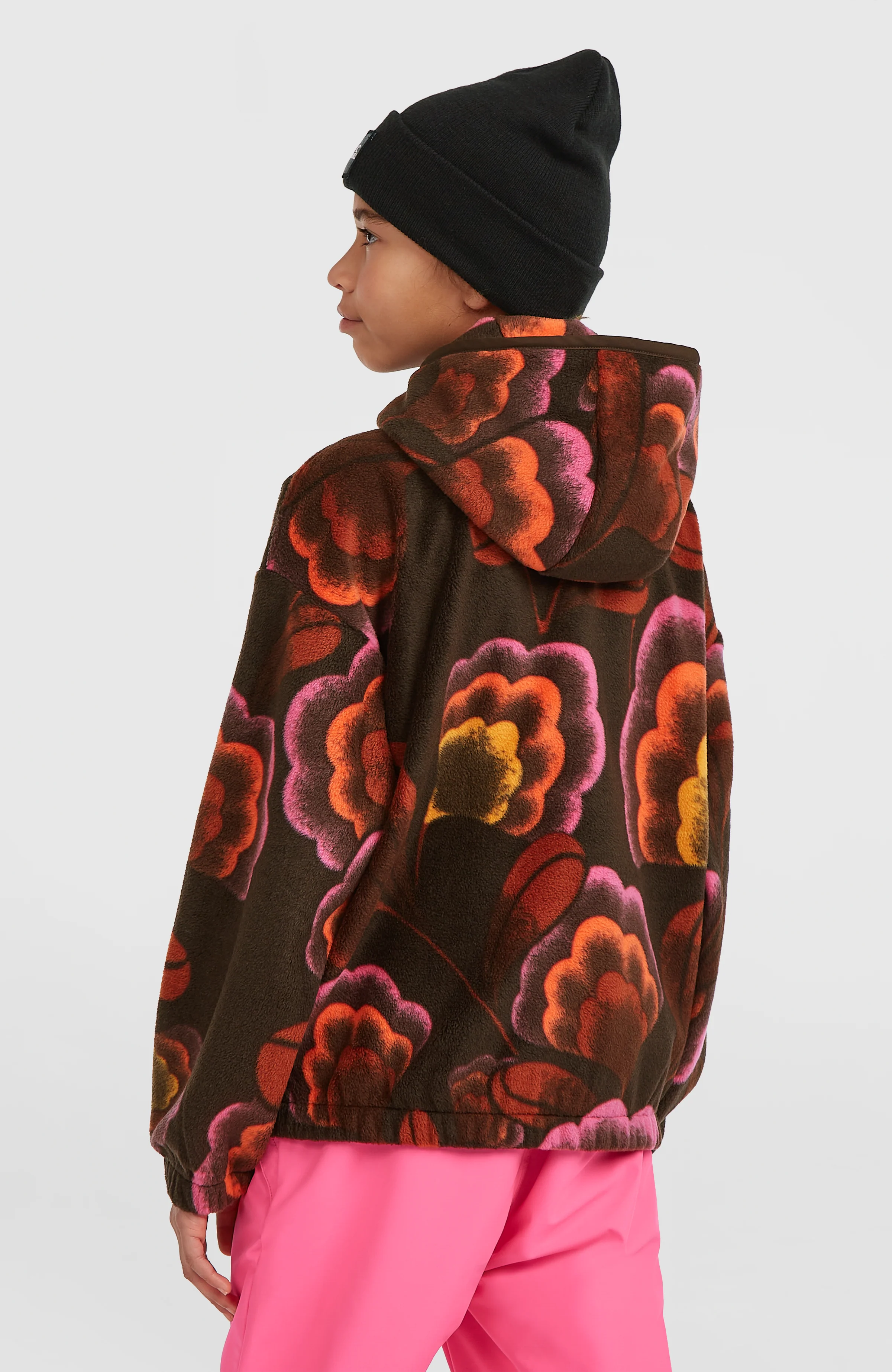 Superfleece Half-Zip Hoodie | Brown Originals Flower