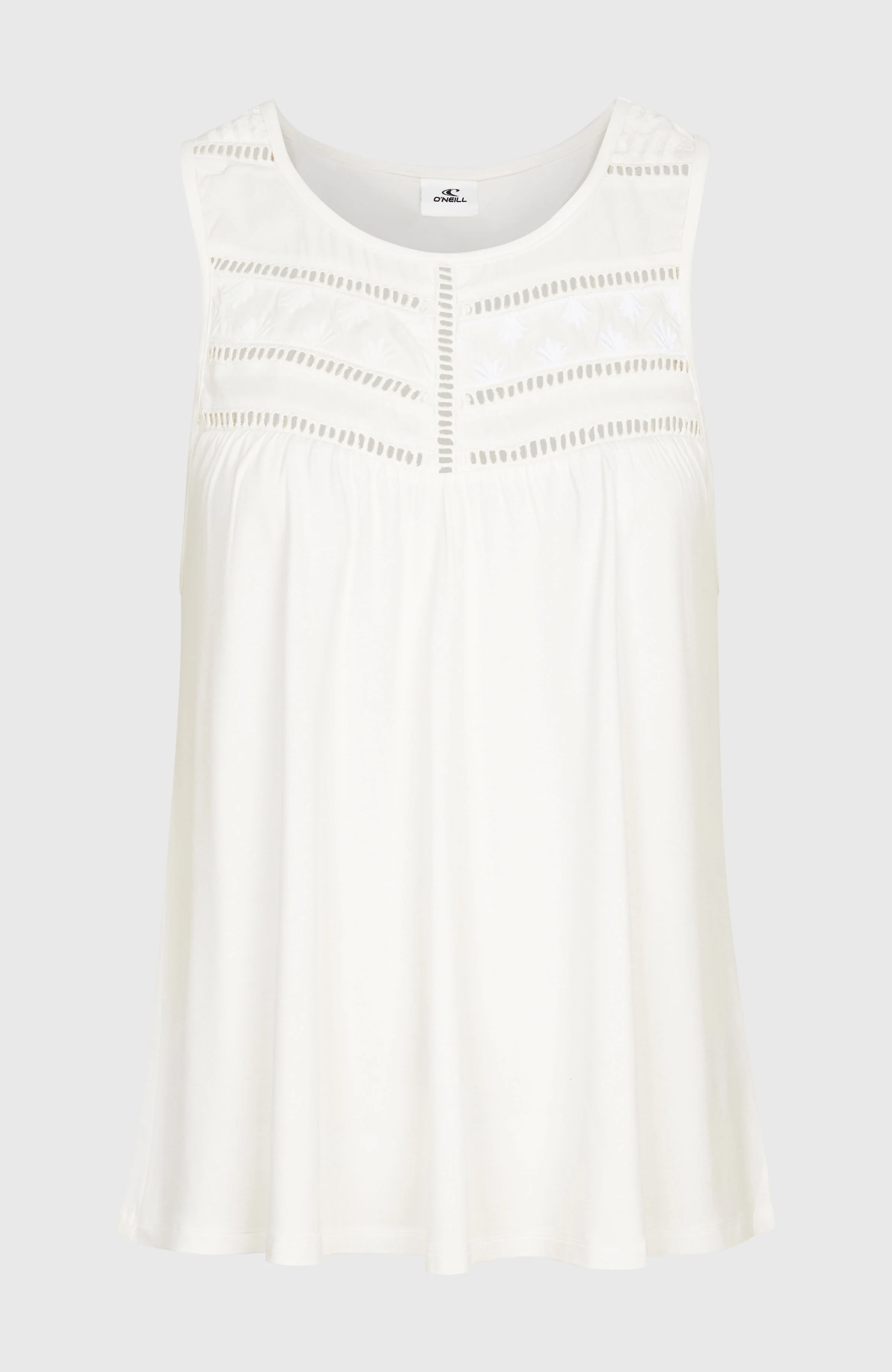 Essentials Tokeena Embroidery Tank | Snow White