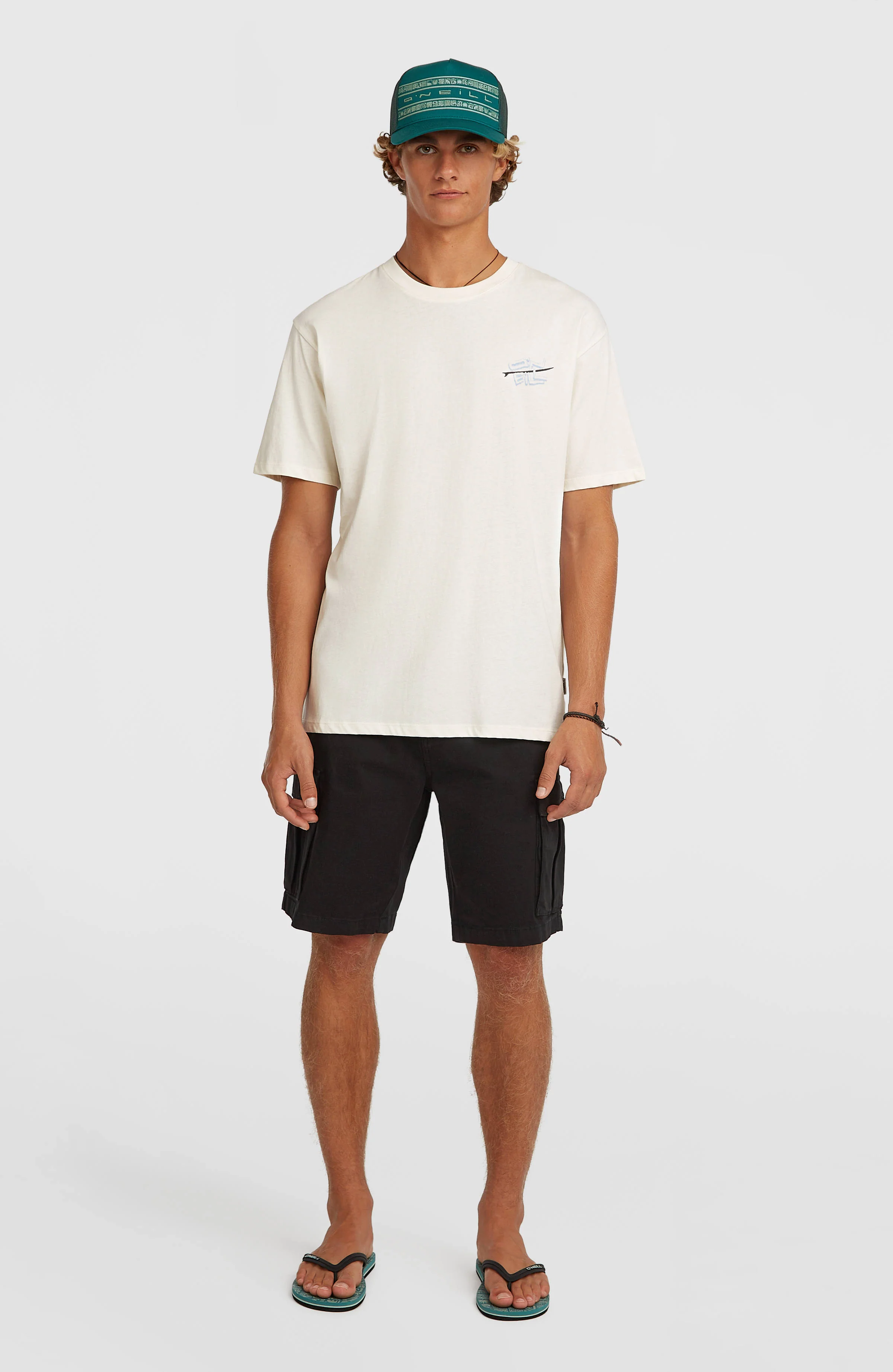 O’Neill Retro Back Print T-Shirt | Snow White