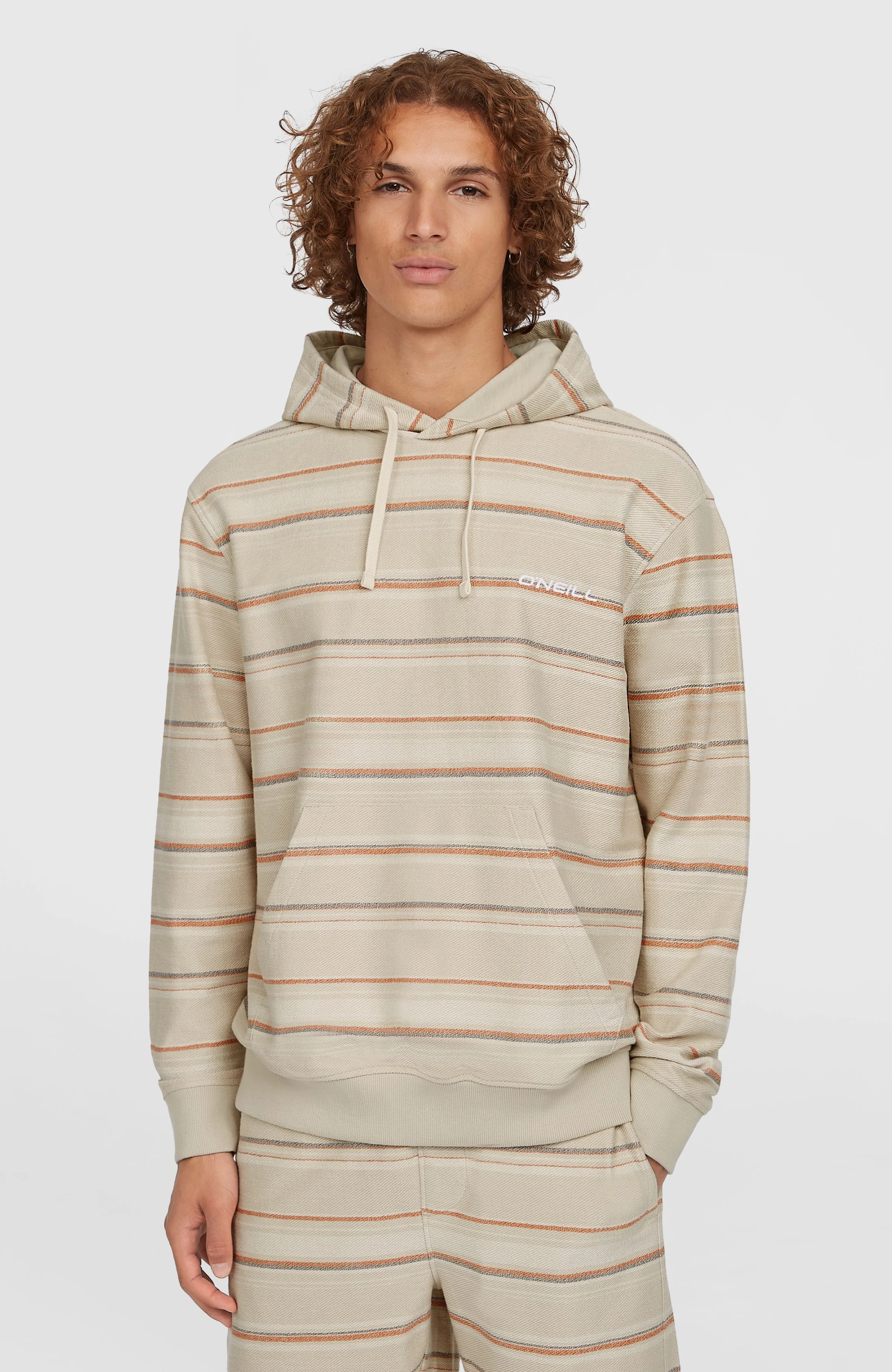 18470-bavaro-hoodie-beige-orange-bavaro-stripe-1.webp Bavaro Hoodie | Beige/Orange Bavaro Stripe