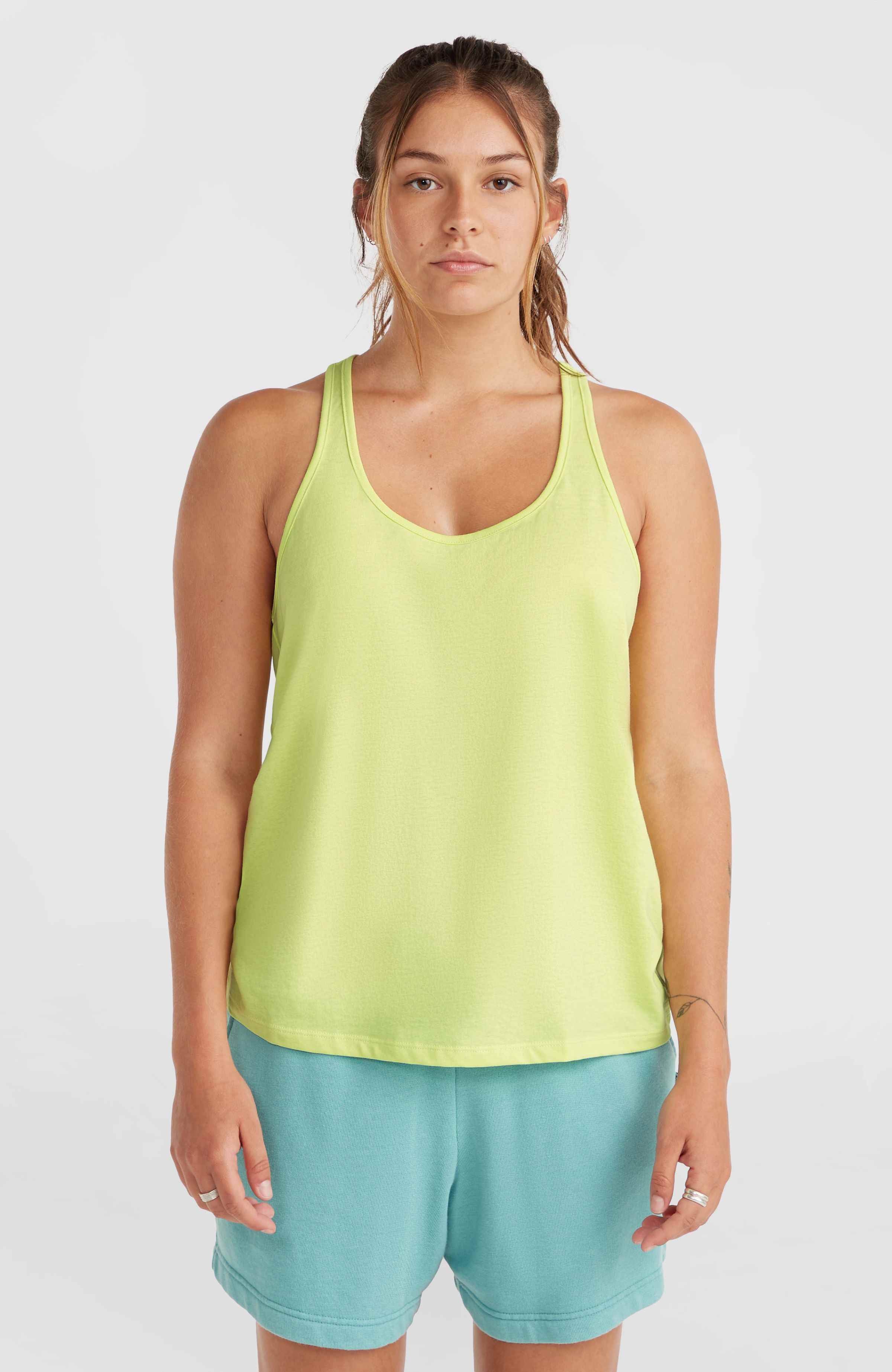 18504-essentials-racer-back-tanktop-sunny-lime-1.jpg Essentials Racer Back Tanktop | Sunny Lime