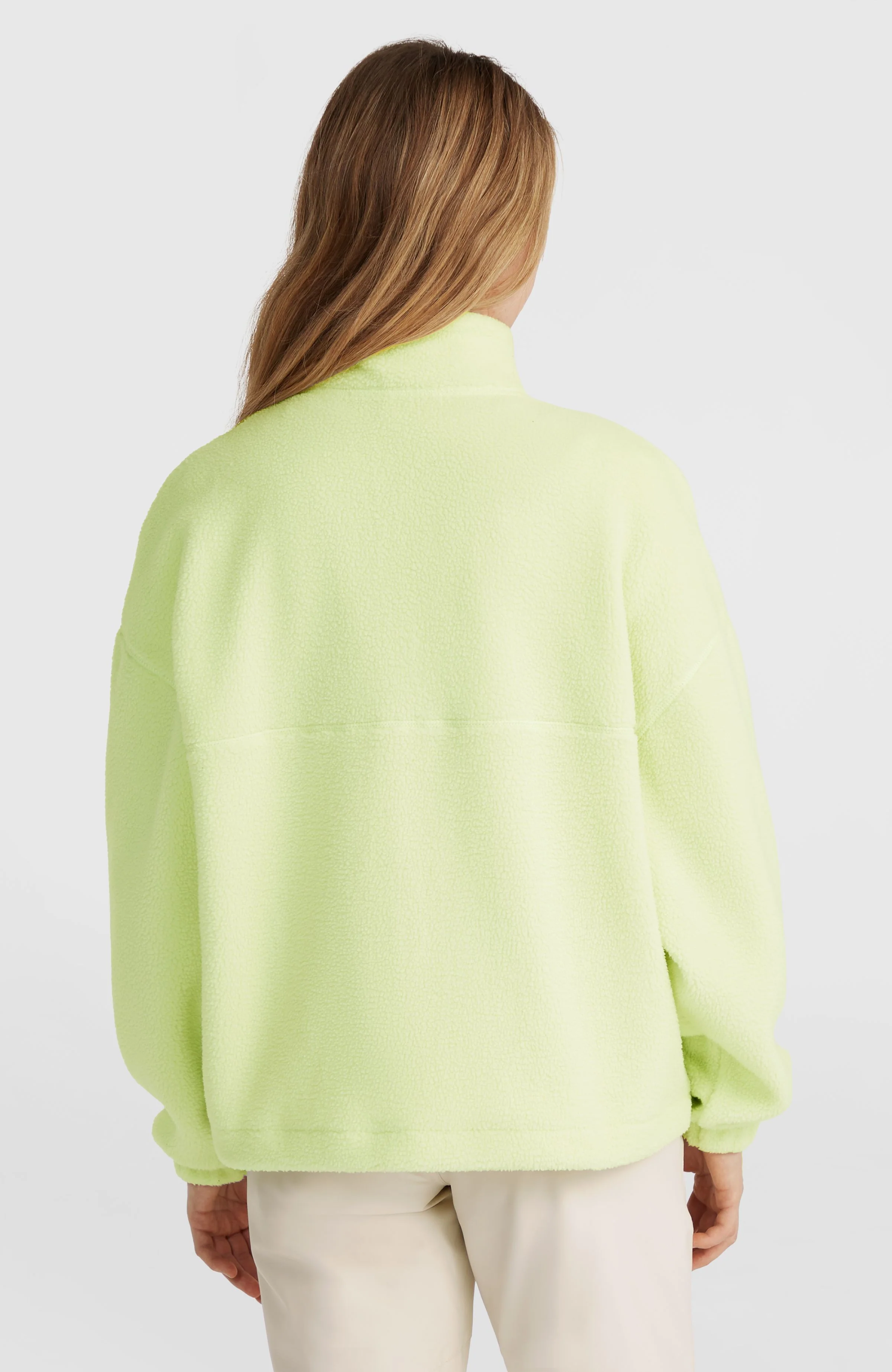 High-Pile Full-Zip Fleece | Lime Wash
