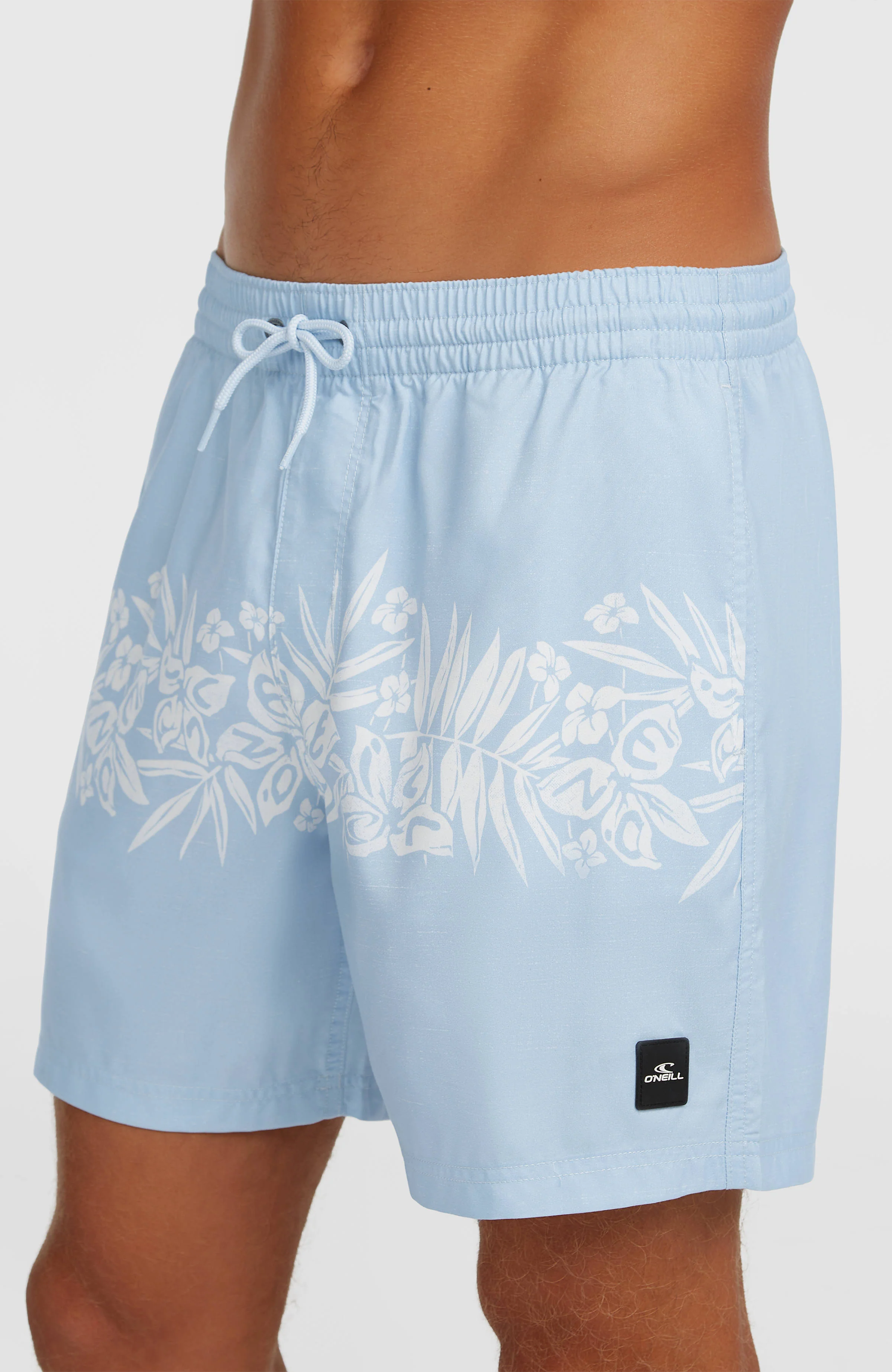 O'Neill Uni Flower 16'' Swimshorts | Light Blue Tropical Stripe