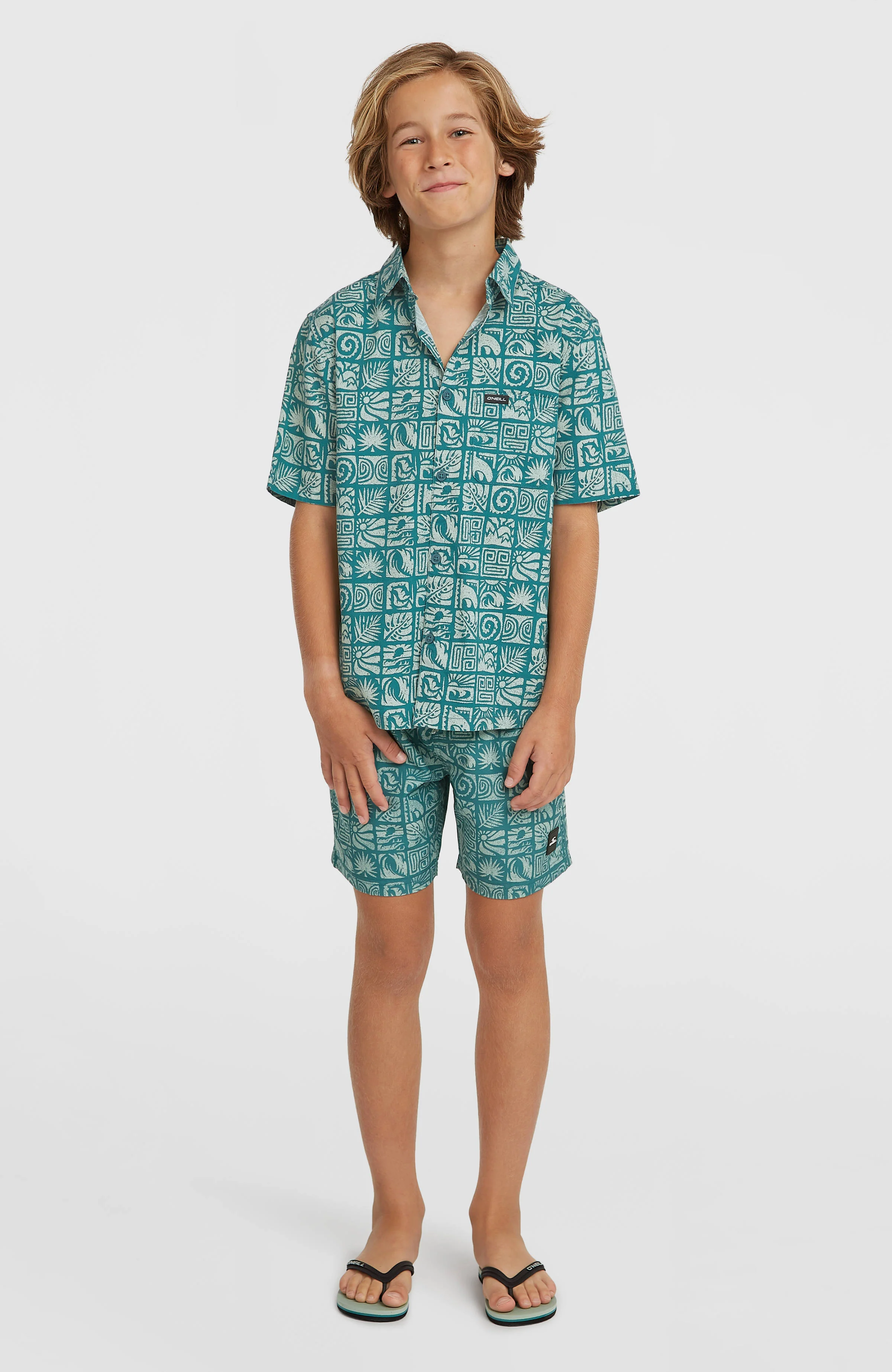 Print Shirt | Blue Bricks