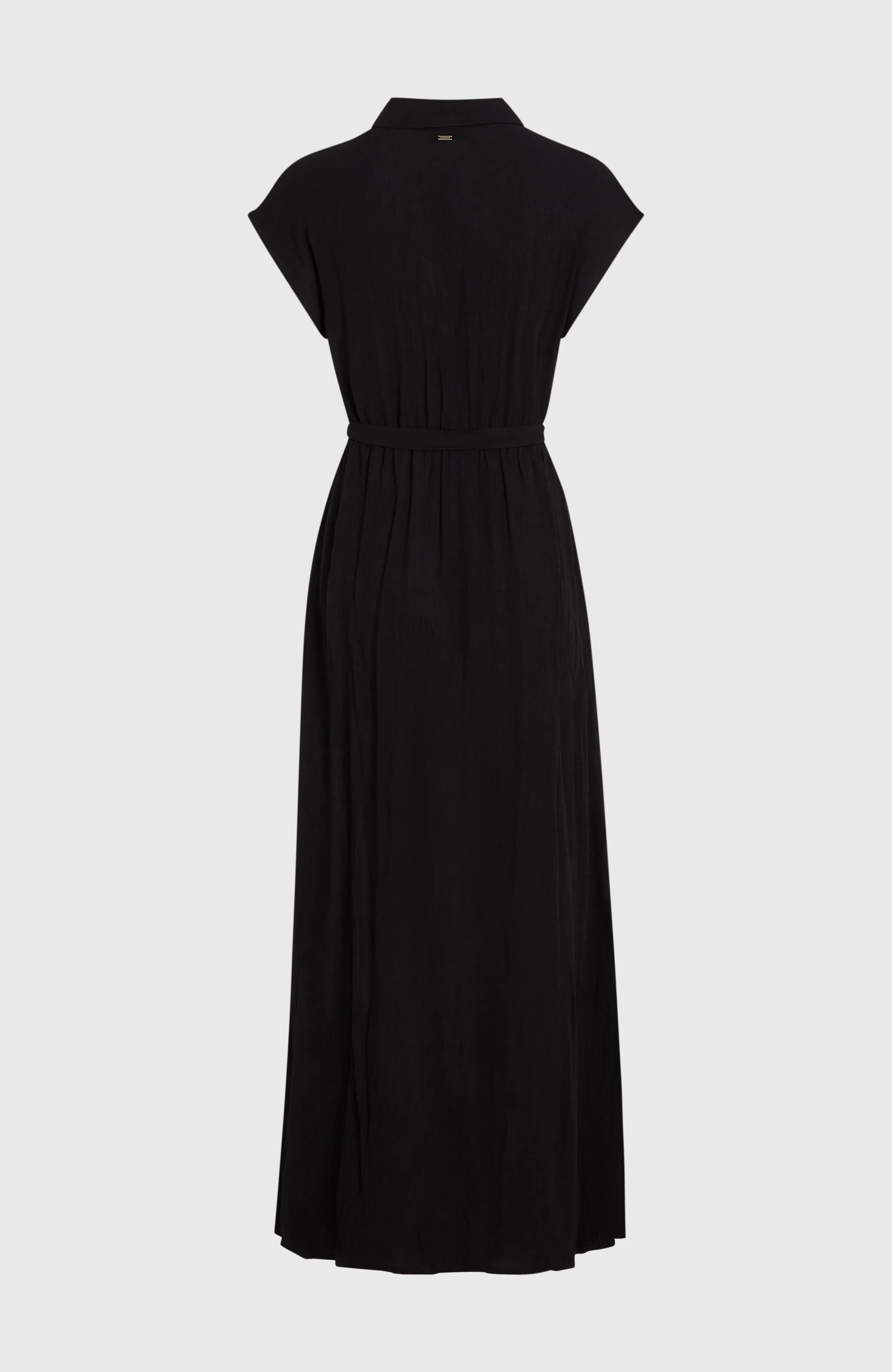 Lori Maxi Shirt Dress | Black Out