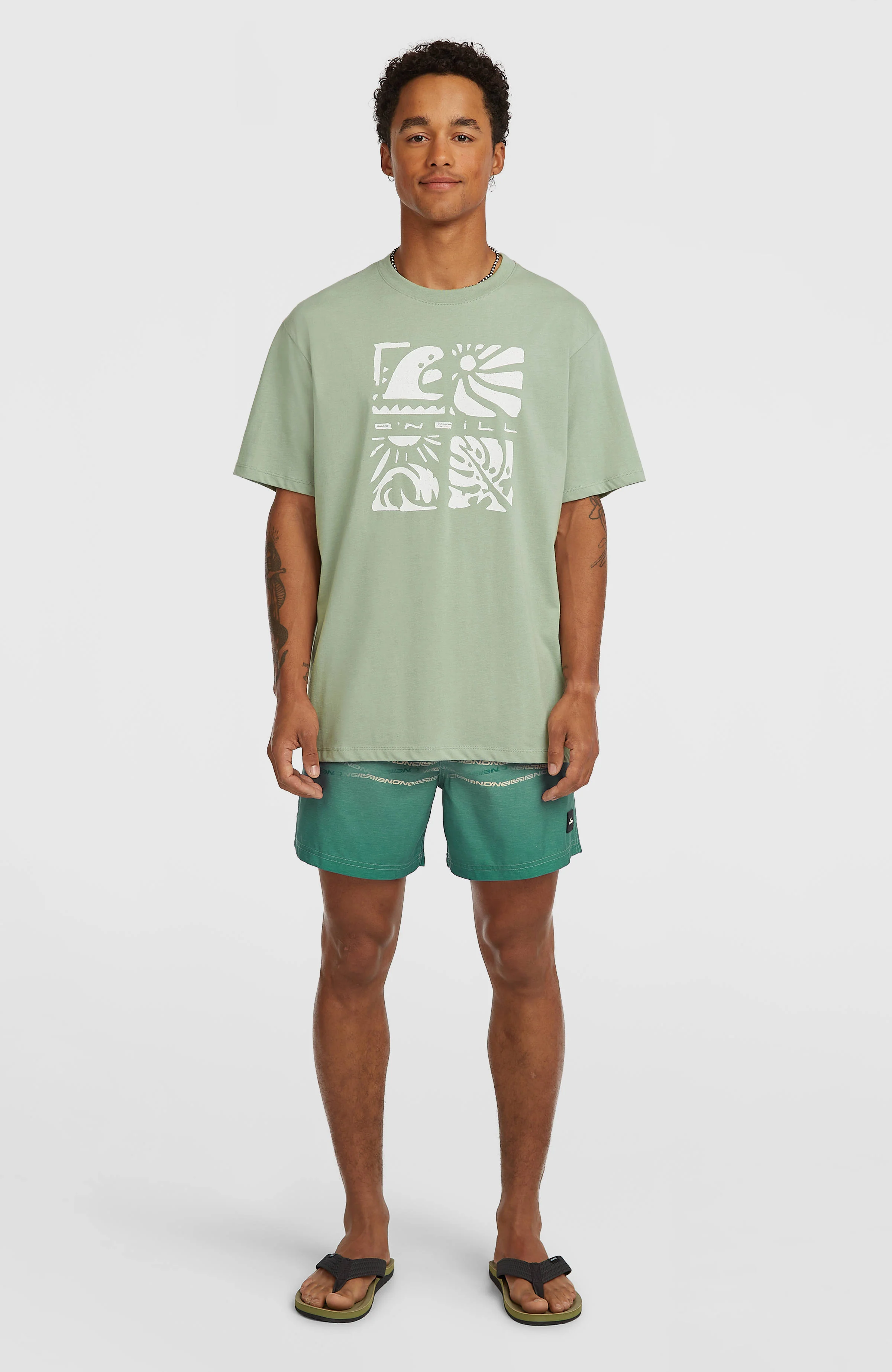 O'Neill First 15'' Swimshorts | Green Heritage O'Neill Flip