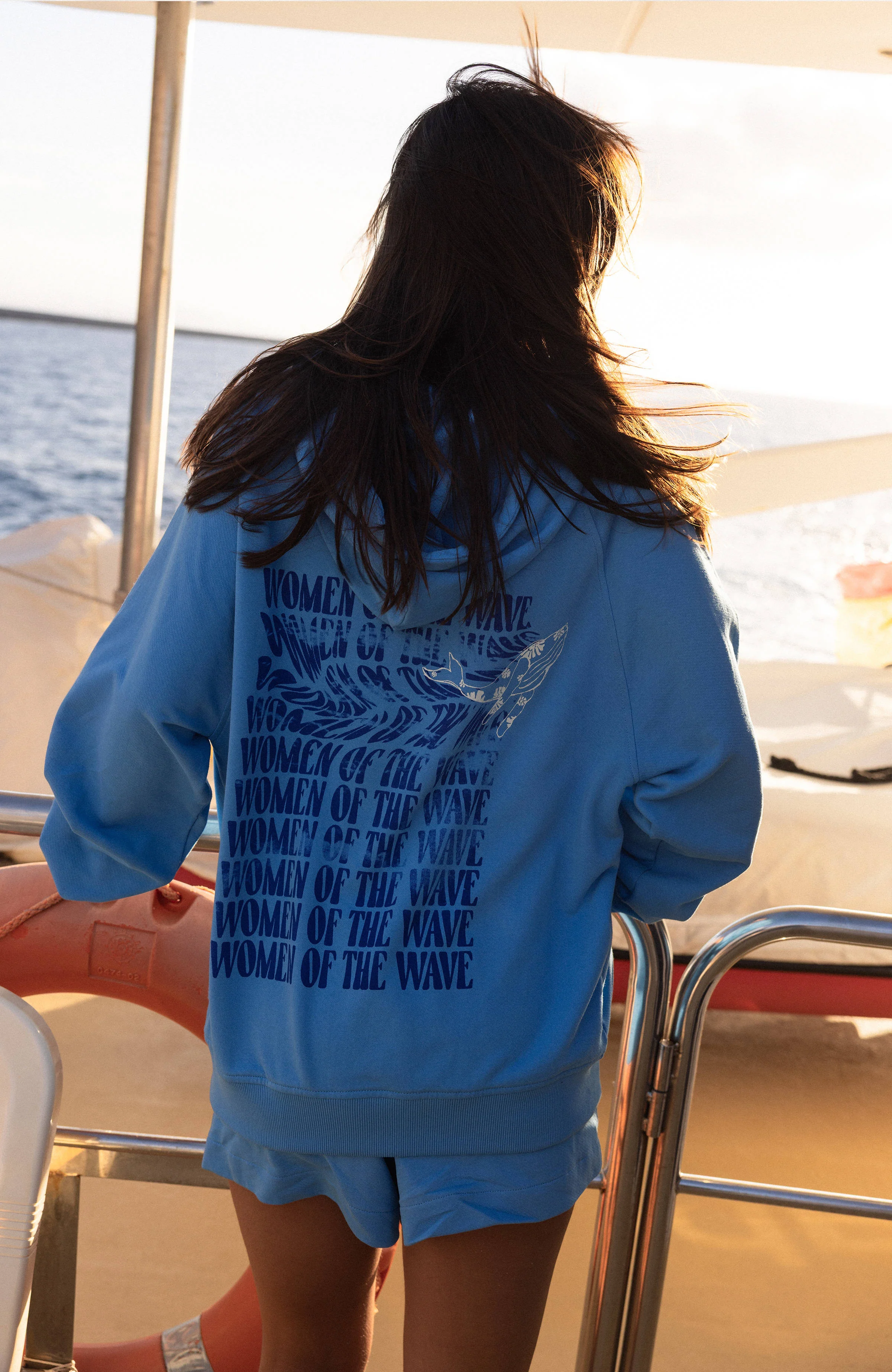 Women Of The Wave Hoodie | Blue Booth