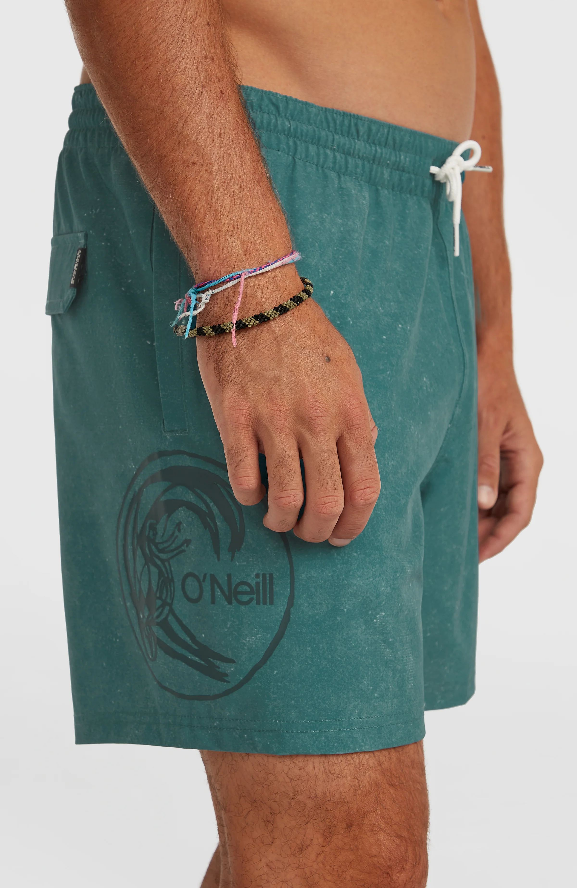 O'Riginals Cali Ocean 16'' Swimshorts | Green Originals Acid Wash