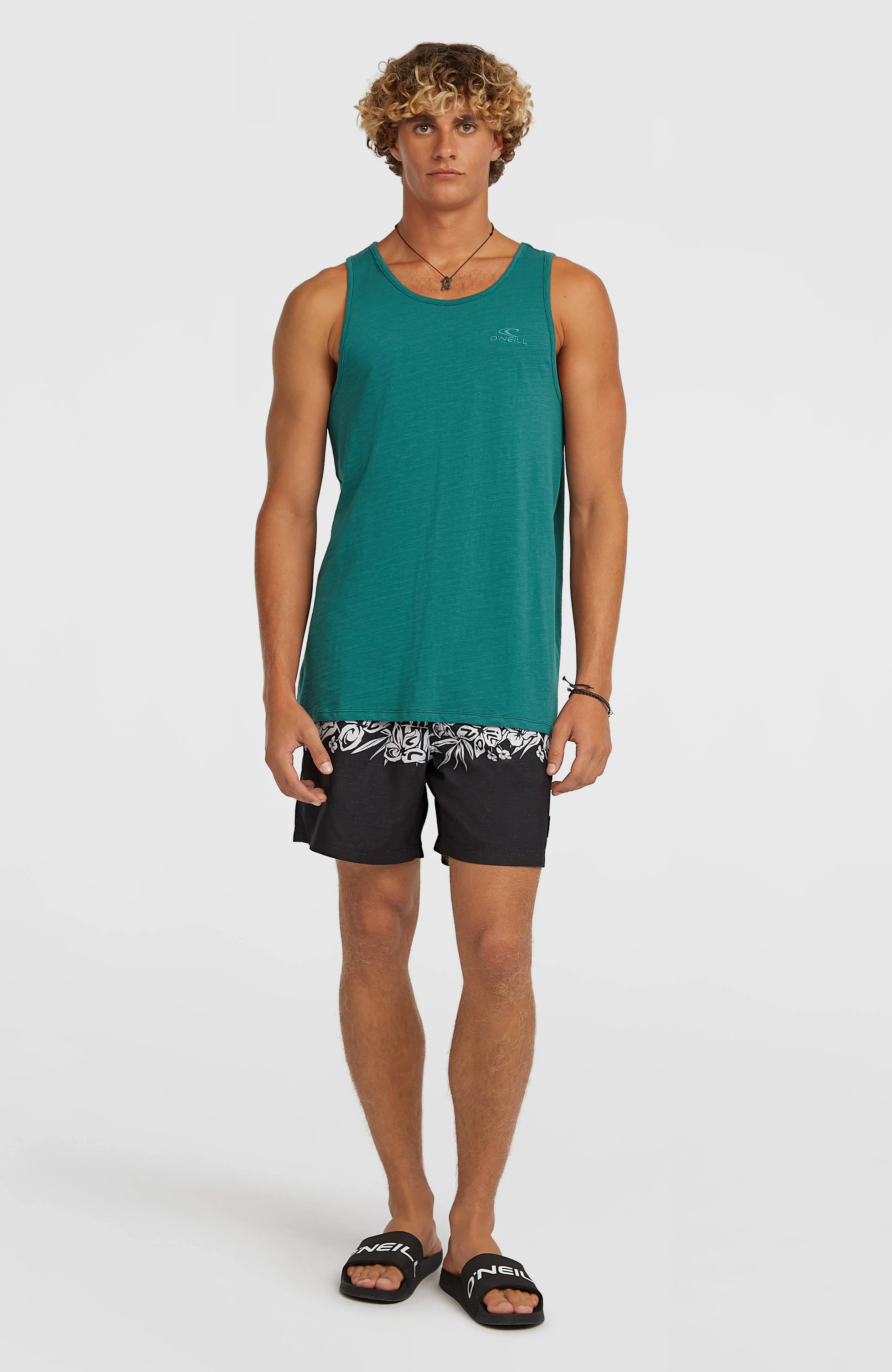 O'Neill Uni Flower 16'' Swimshorts | Black Tropical Stripe
