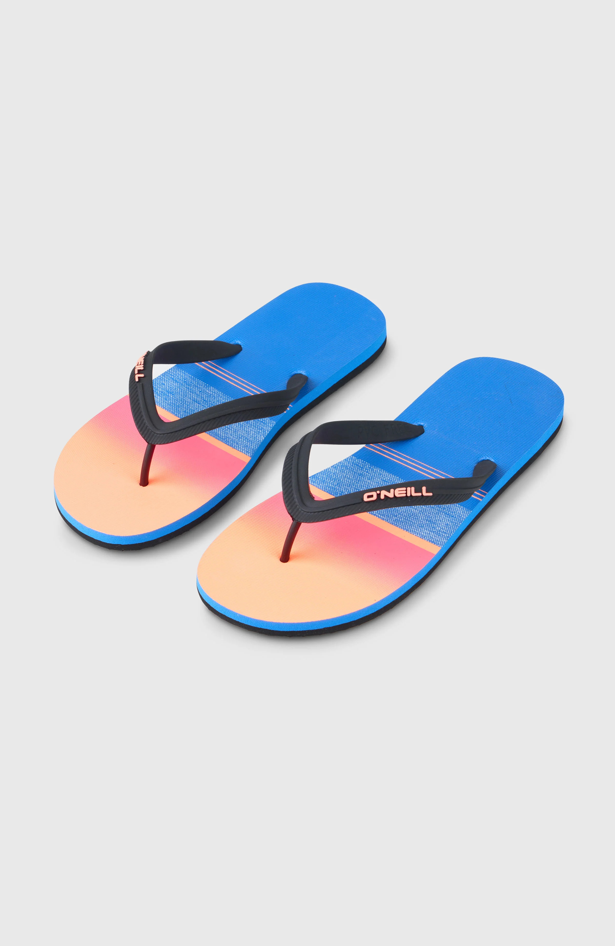 3022-profile-graphic-sandals-blue-gradient-stripe-1.webp Profile Graphic Sandals | Blue Gradient Stripe