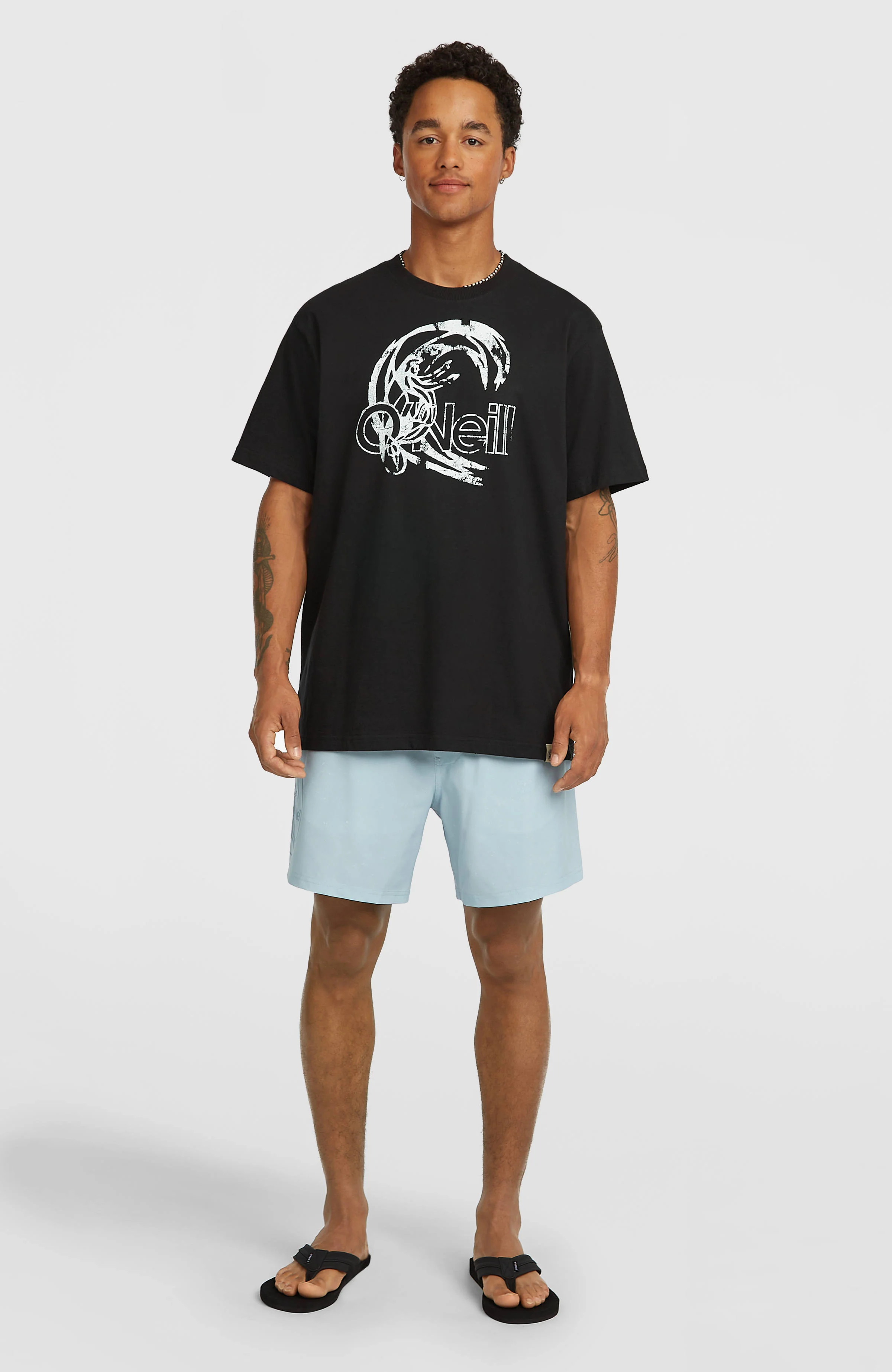 O'Riginals Cali Ocean 16'' Swimshorts | Light Blue O'iginals Acid Wash