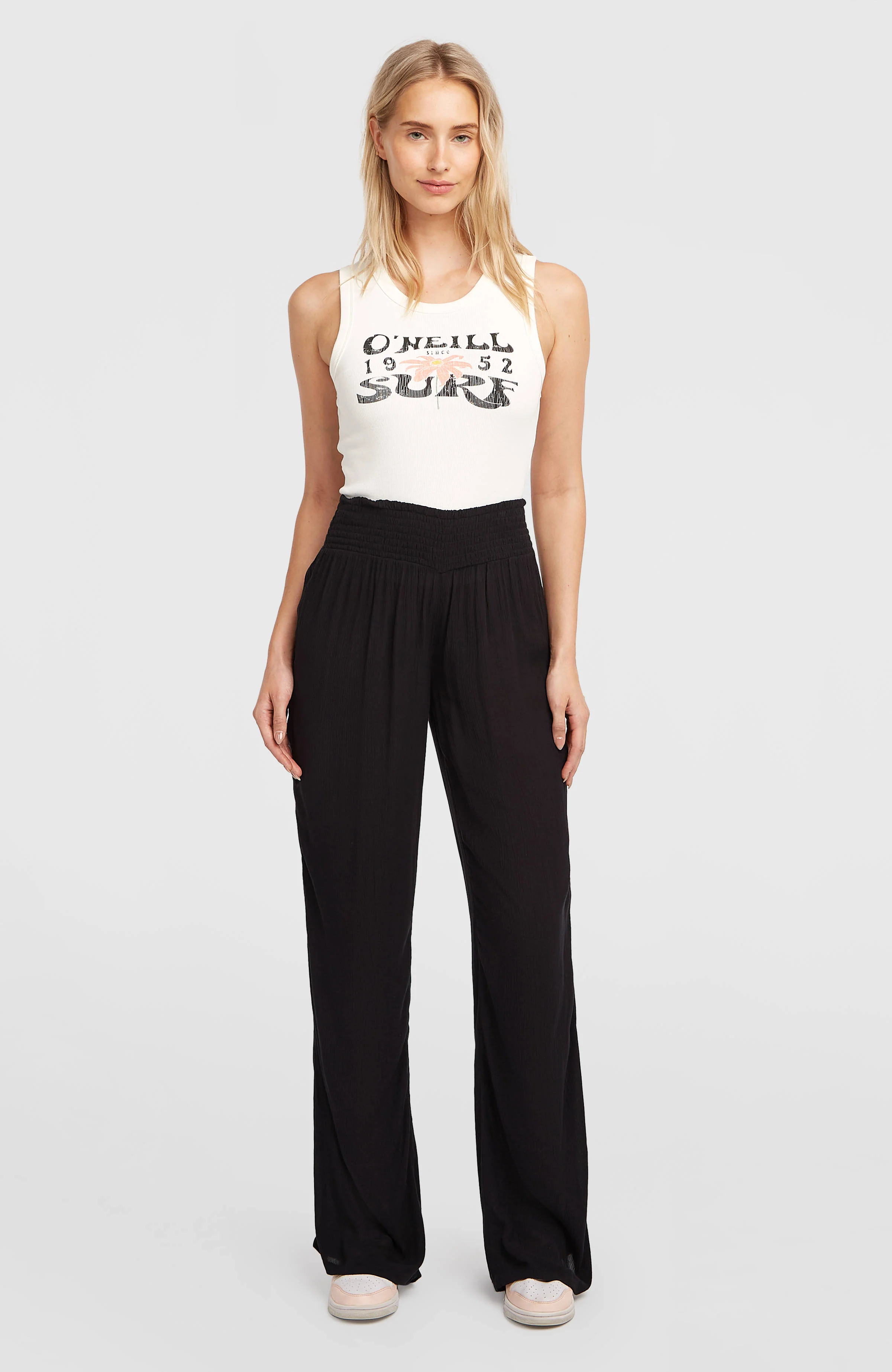 3512-johnny-smocked-waist-pants-black-out-1.webp Johnny Smocked Waist Pants | Black Out