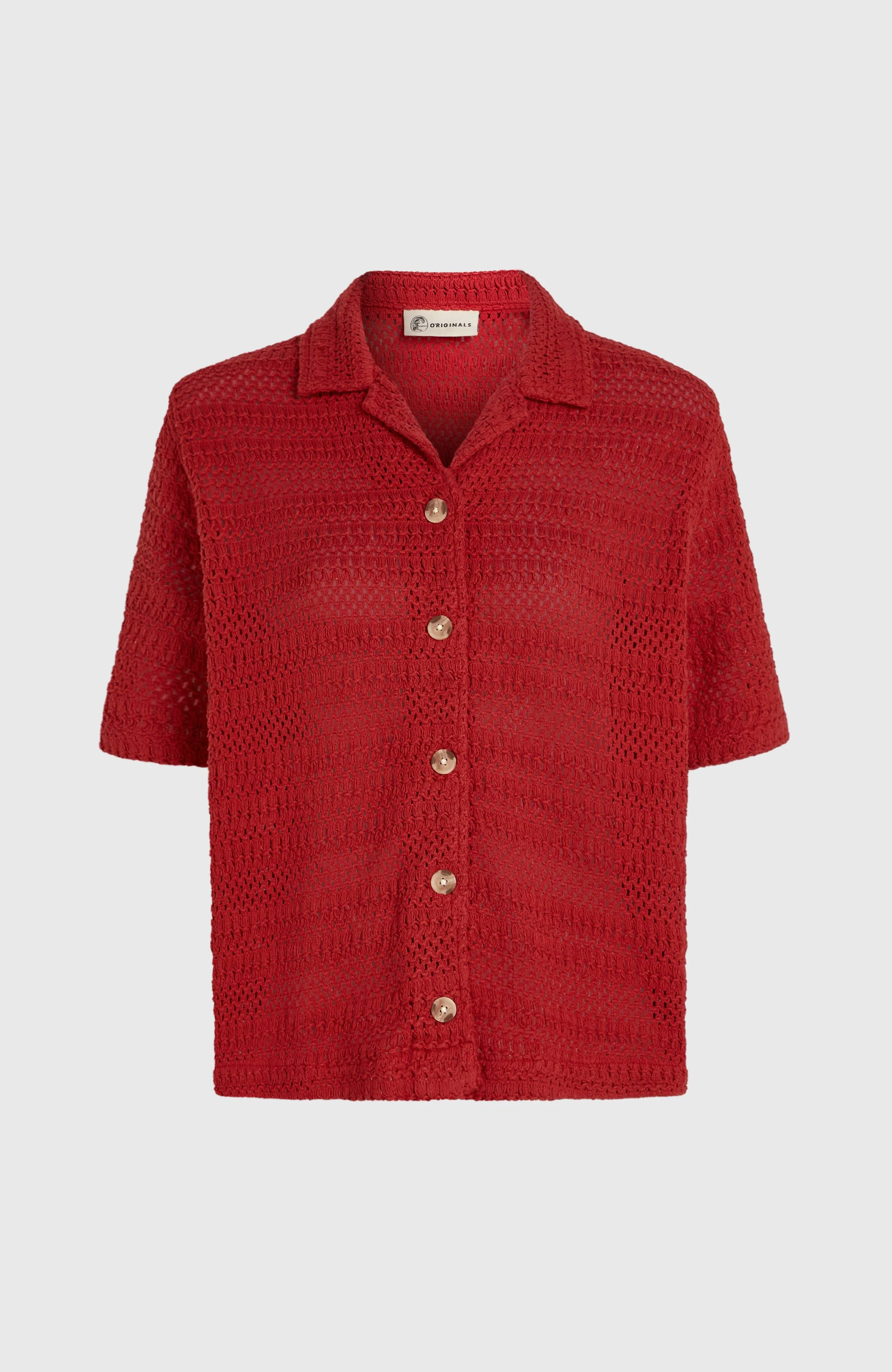 O'Riginals Crochet Shirt | Midnight Poppy