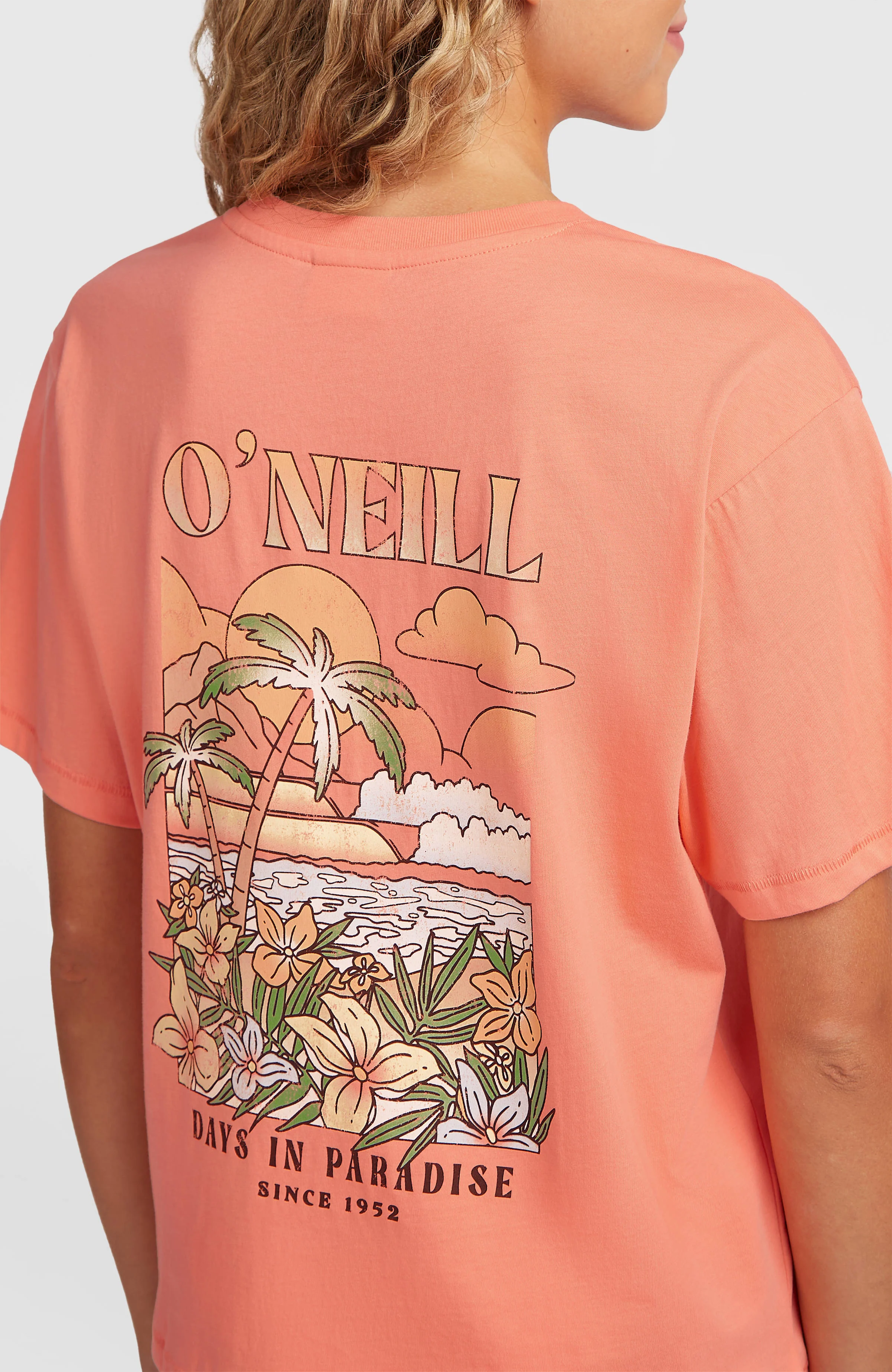 O’Neill Boxy Back Print T-Shirt | Funky Peach