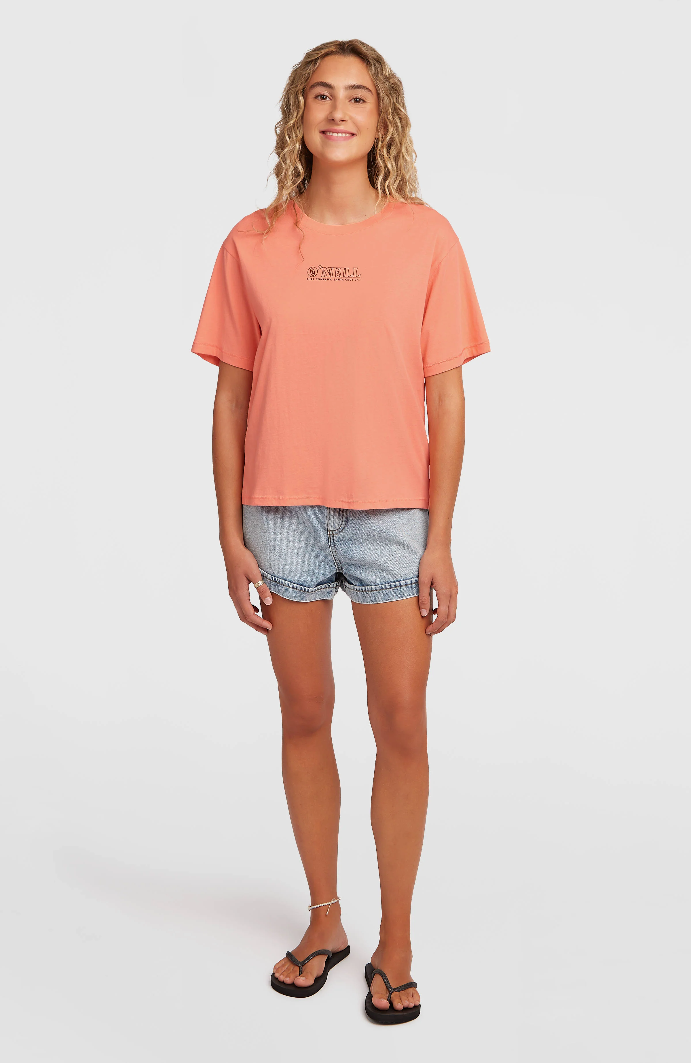 O’Neill Boxy Back Print T-Shirt | Funky Peach