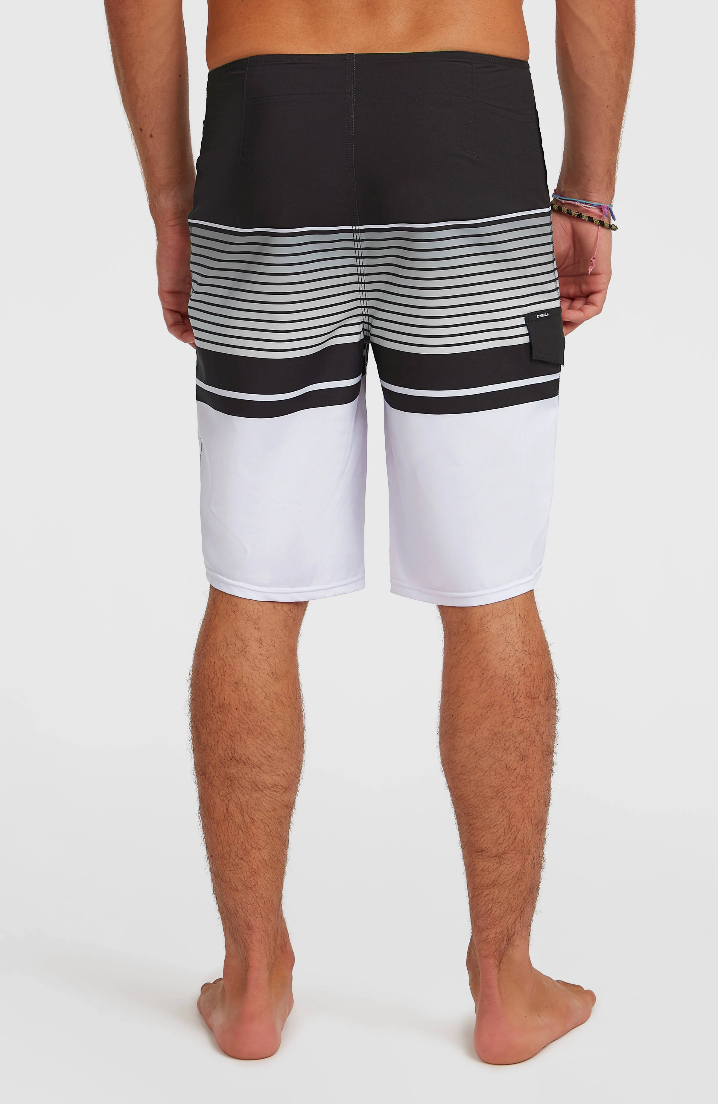 Lennox Stripe 21'' Boardshorts | White Lennox Stripe