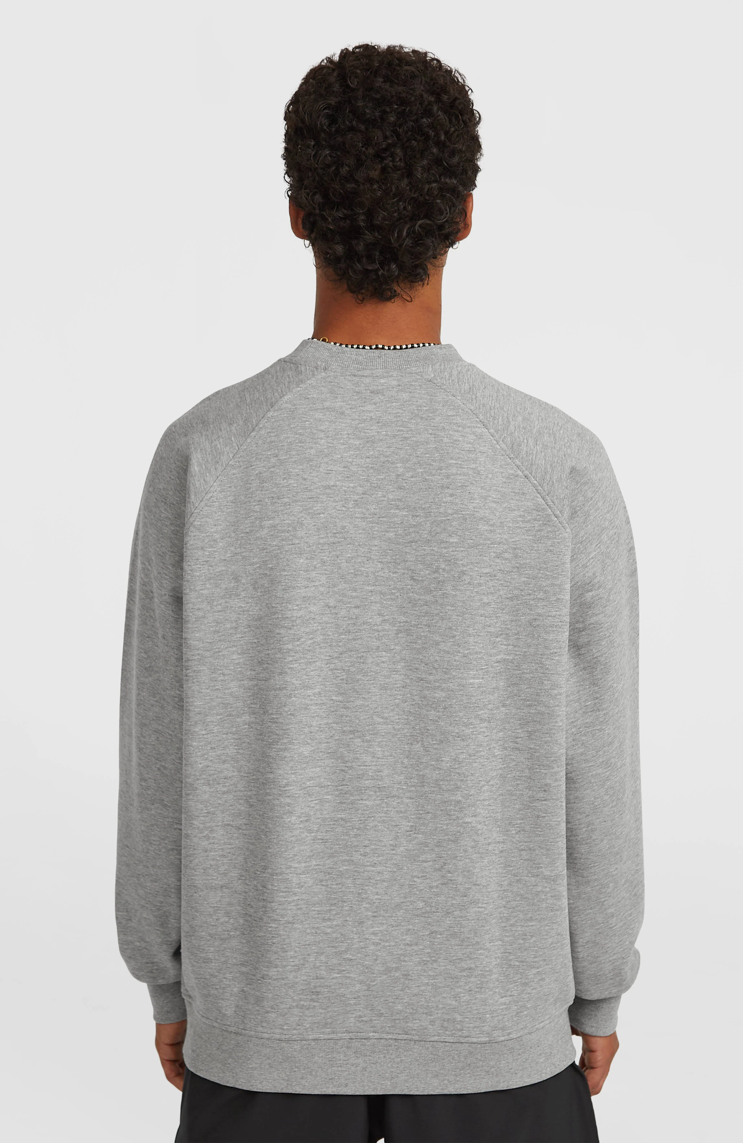 Essentials 90s Logo Crew Sweatshirt | Silver Melee