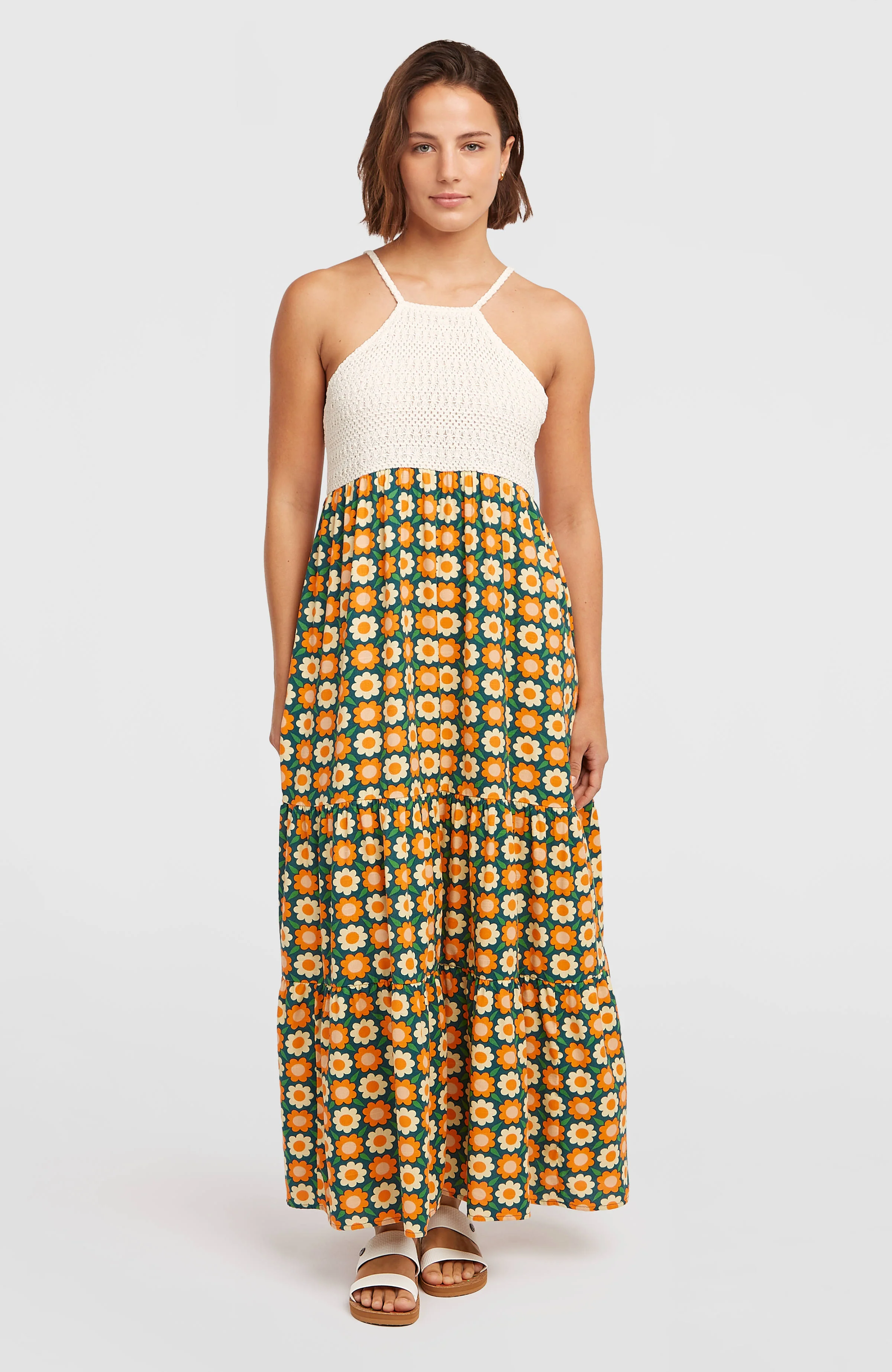 4091-o-riginals-maxi-dress-green-retro-flower-1.webp O'Riginals Maxi Dress | Green Retro Flower
