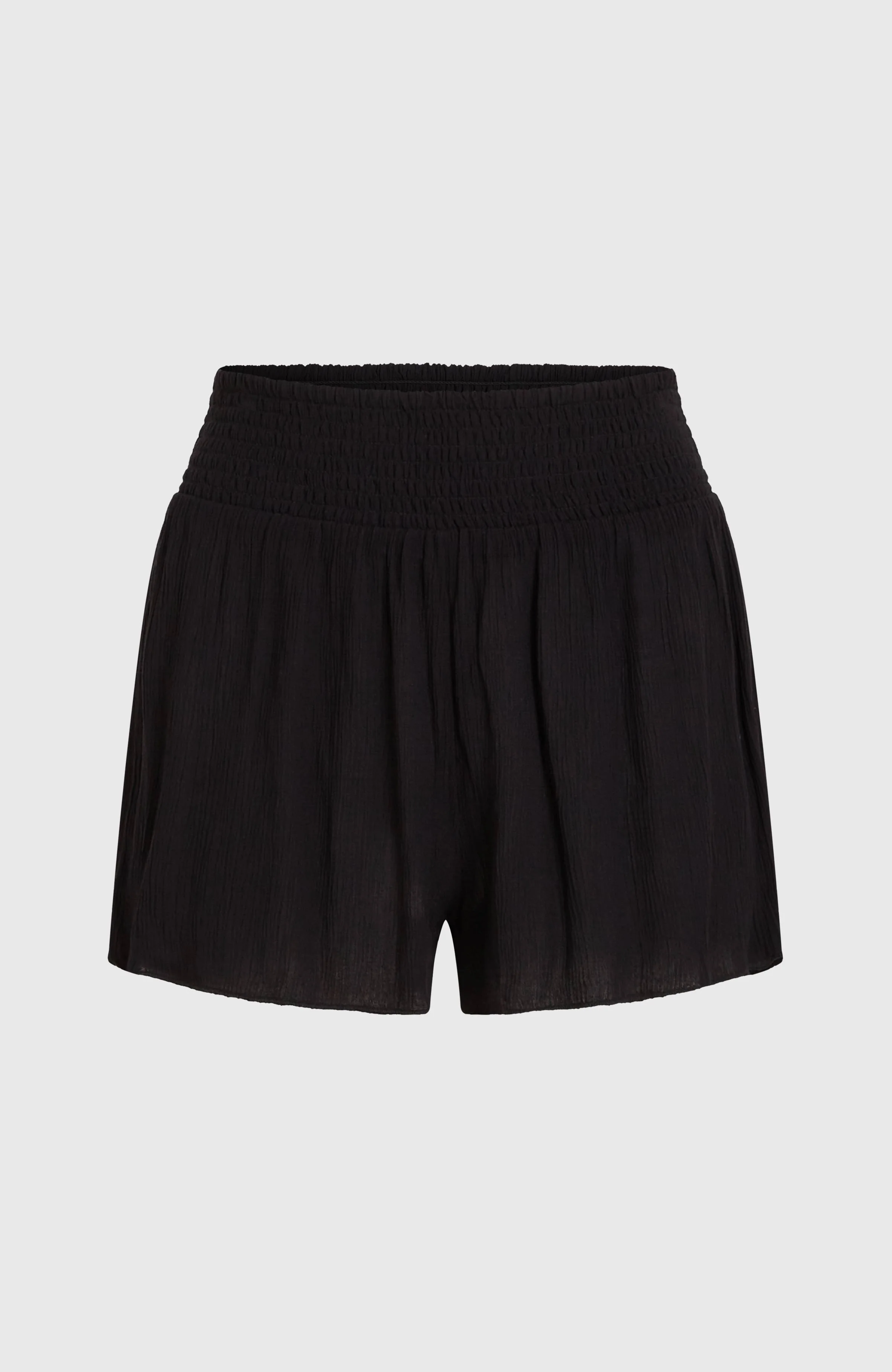 Johnny Smocked Waist Shorts | Black Out