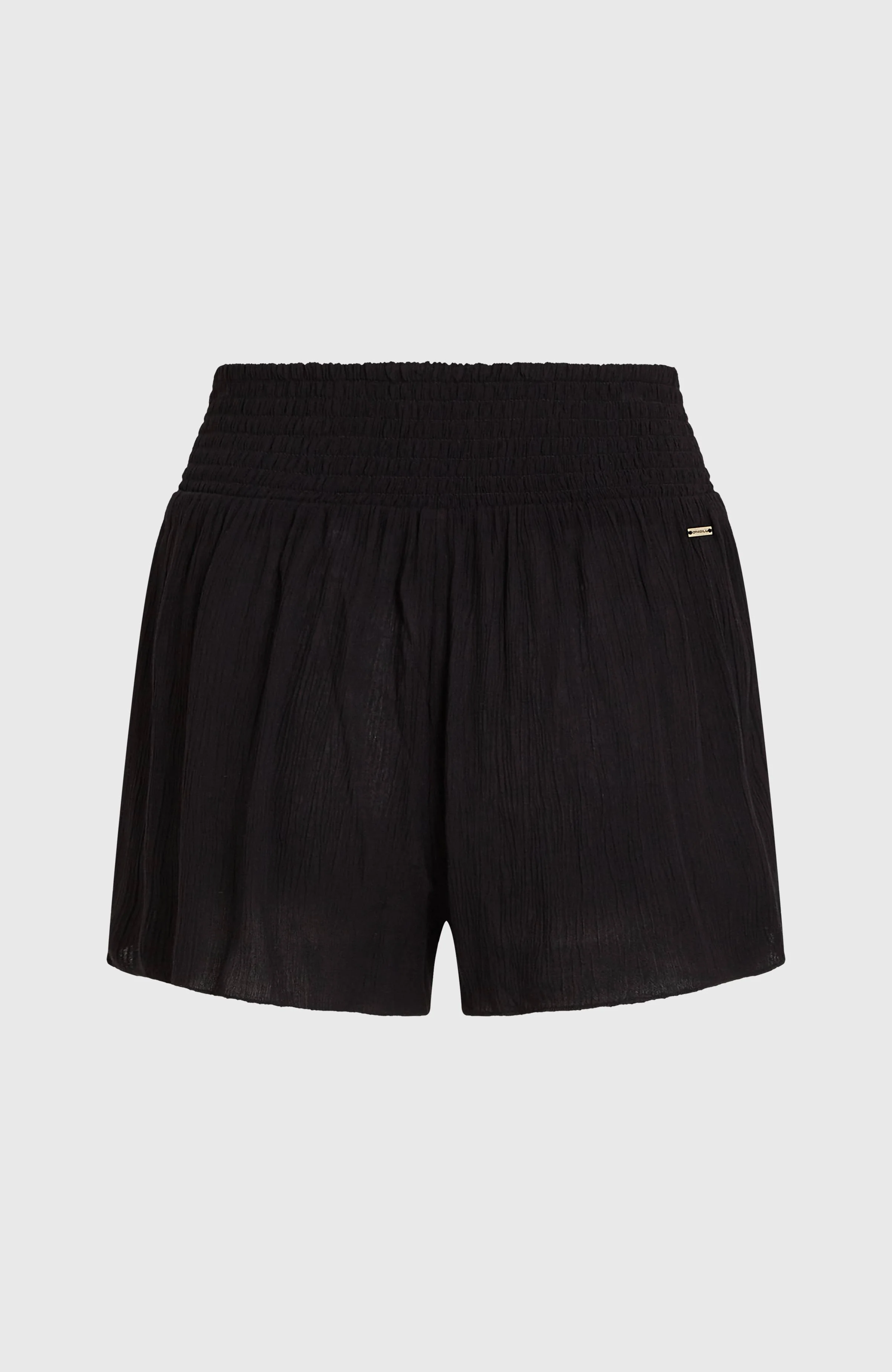 Johnny Smocked Waist Shorts | Black Out