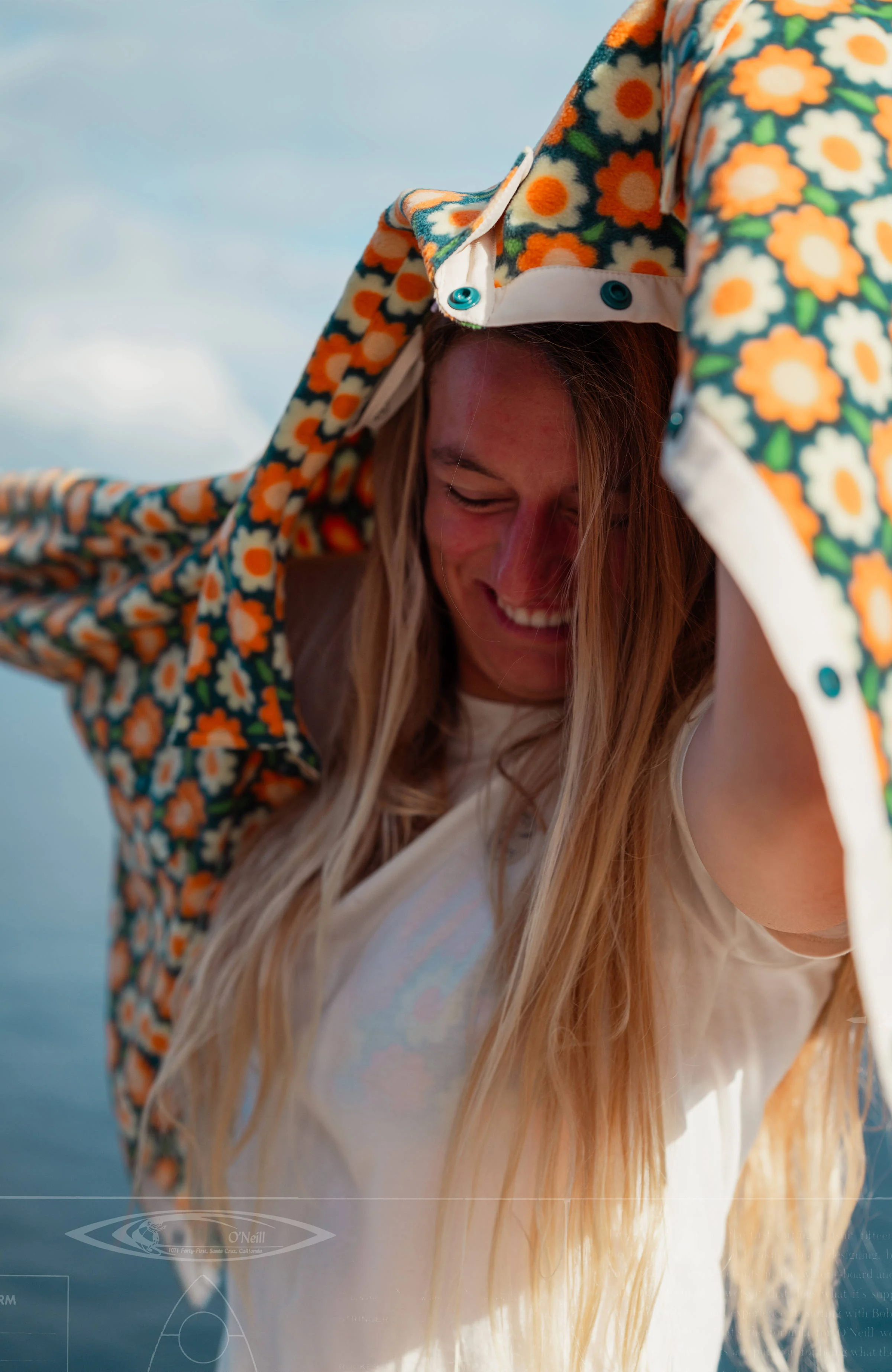 O'Riginals Superfleece Shirt | Green Retro Flower