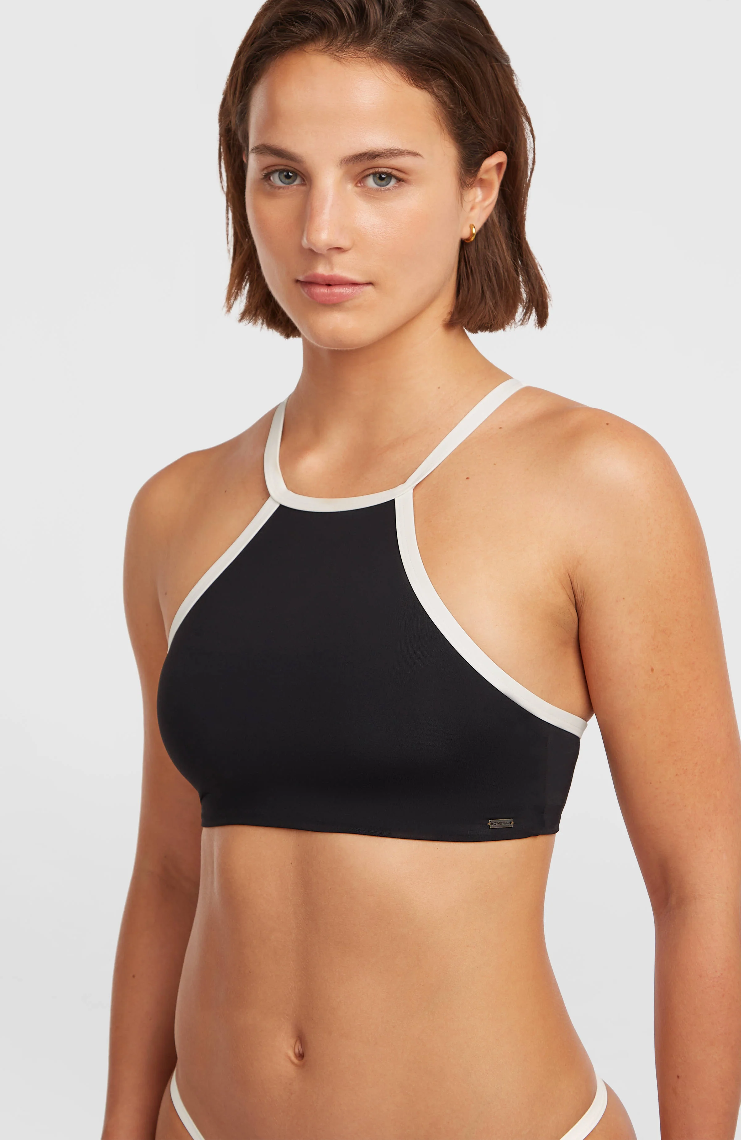 3X Faster-Drying High-Neck Bikini Set | Black Out