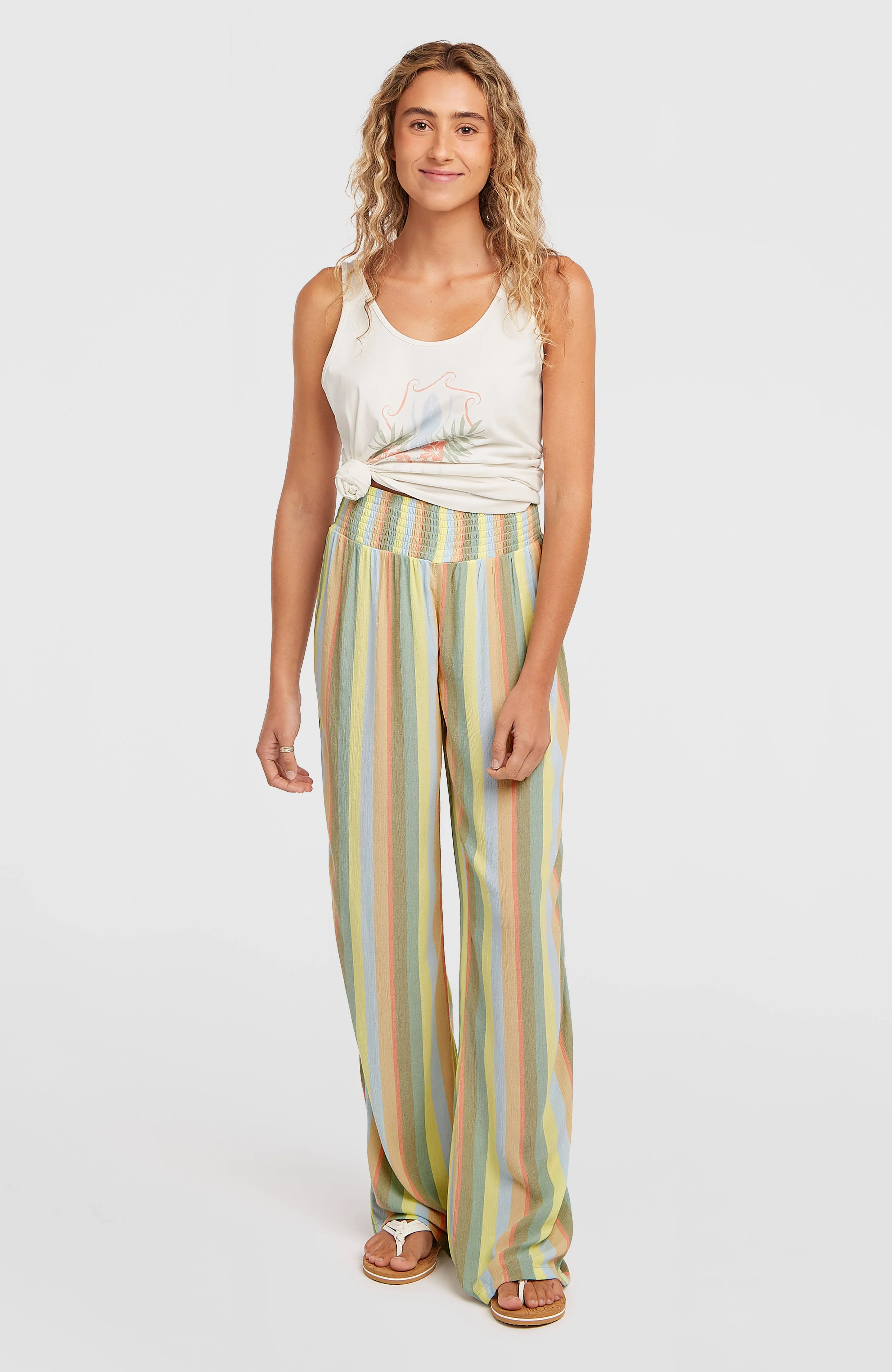 5067-johnny-smocked-waist-pants-multi-must-haves-stripe-1.webp Johnny Smocked Waist Pants | Multi Must Haves Stripe