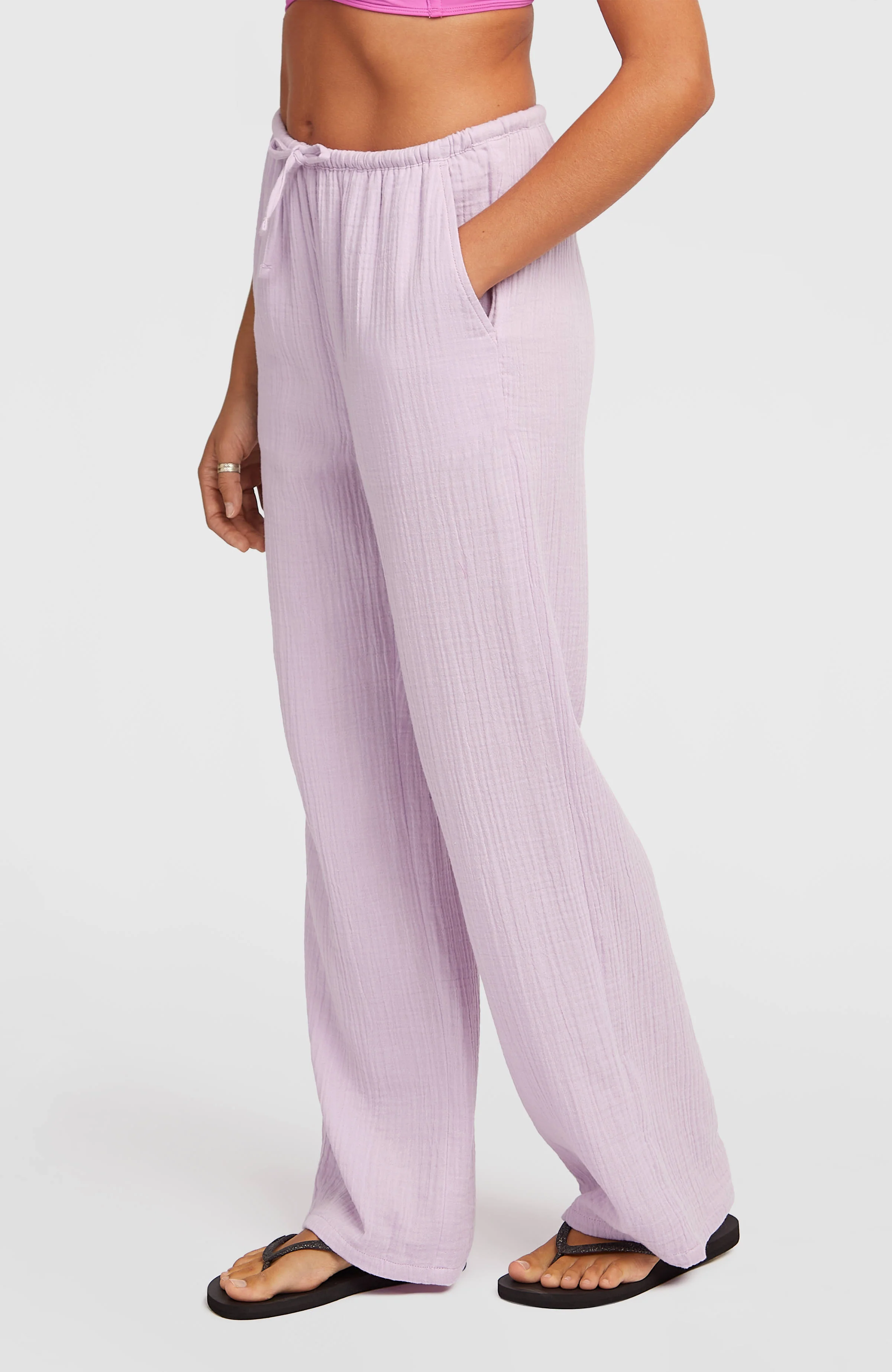 Brenda Structured Pants | Pale Lavender