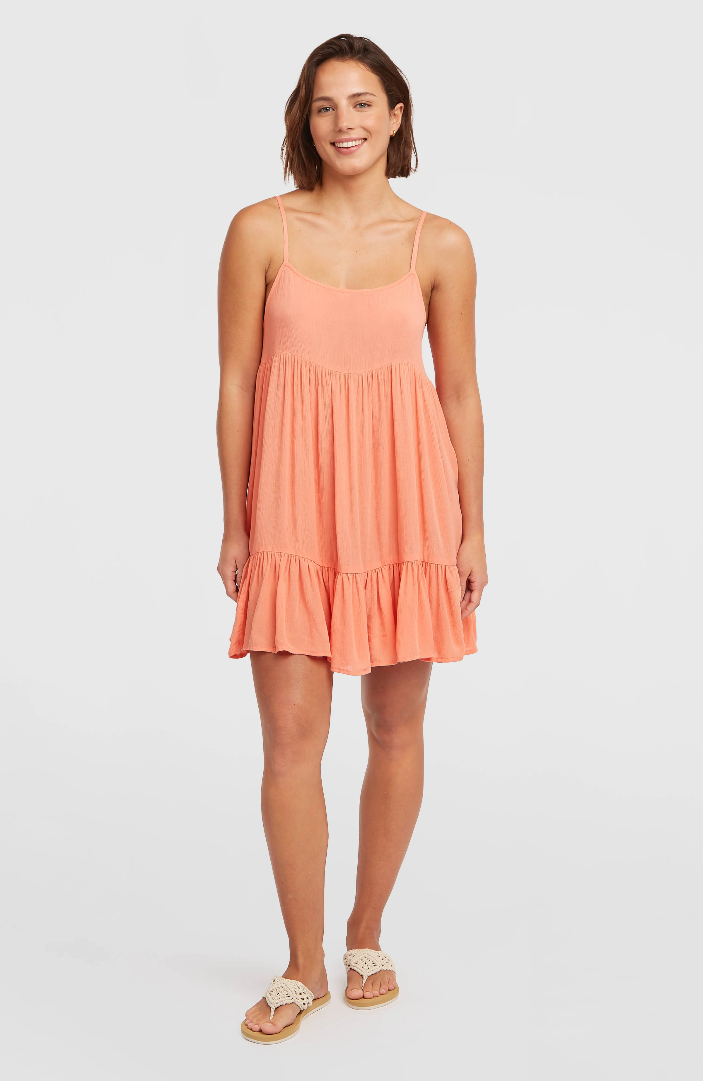 5873-rilee-short-dress-funky-peach-1.webp Rilee Short Dress | Funky Peach