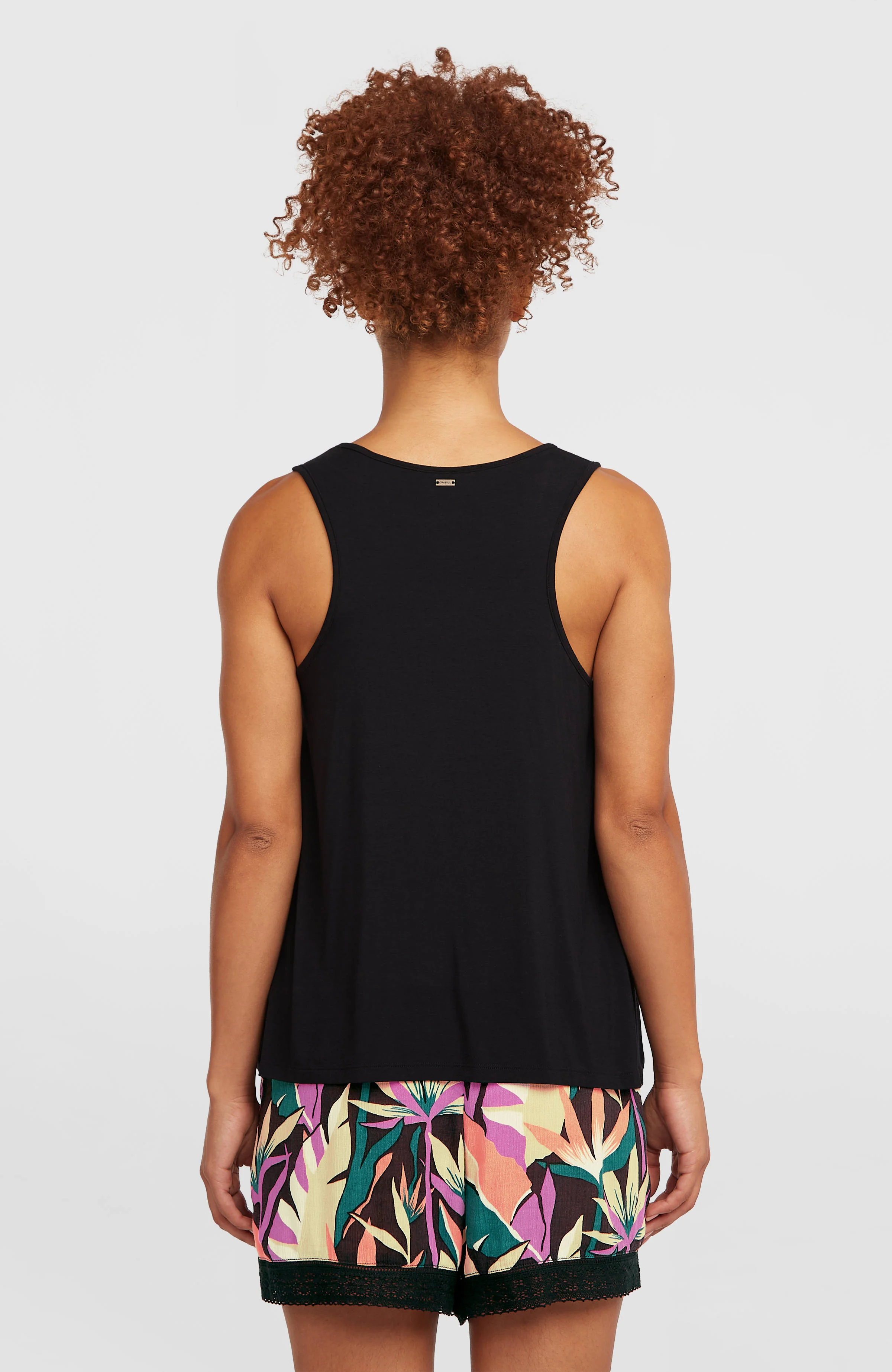 Essentials Tokeena Embroidery Tank | Black Out