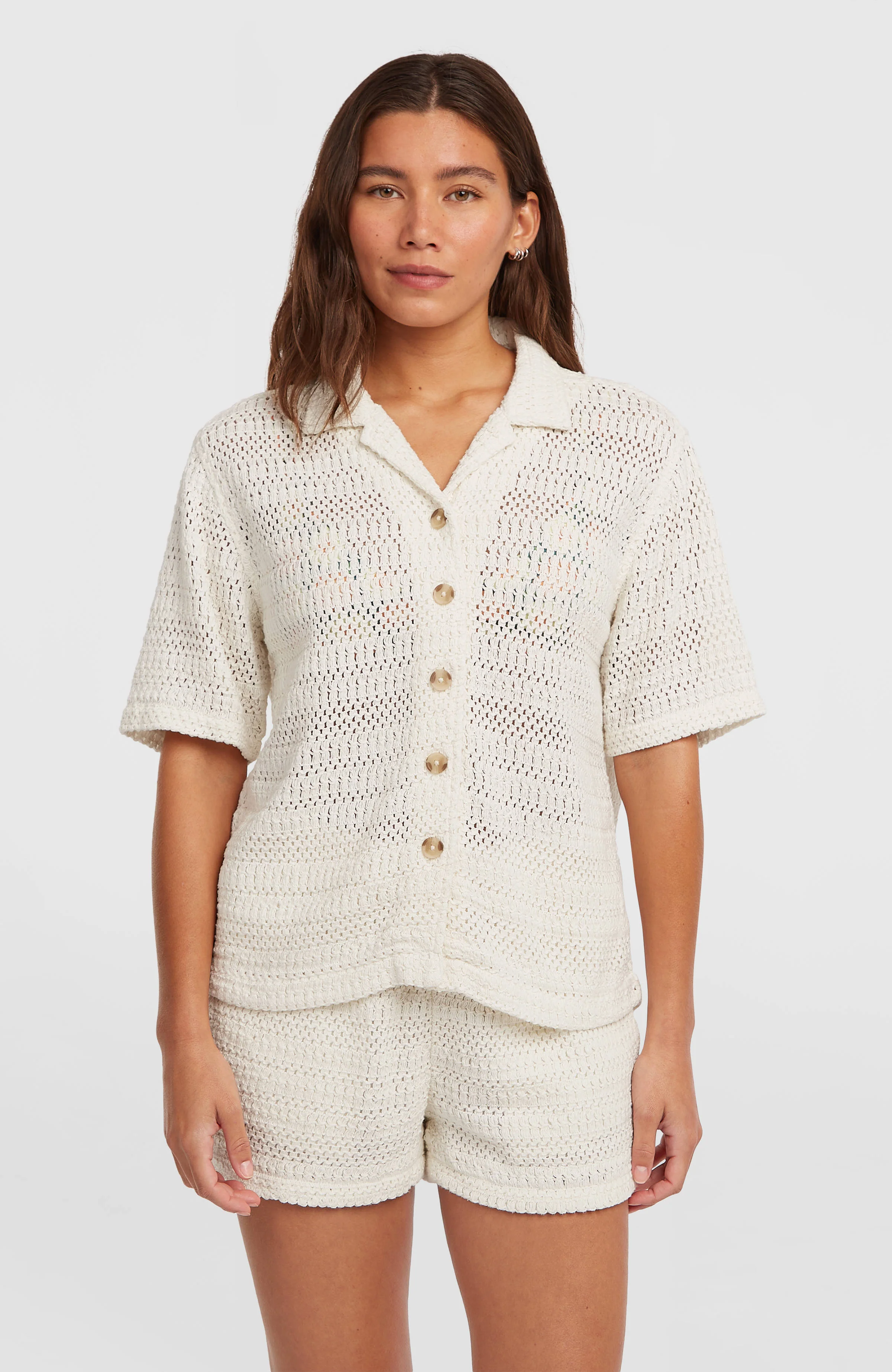 6006-o-riginals-crochet-shirt-snow-white-1.webp O'Riginals Crochet Shirt | Snow White