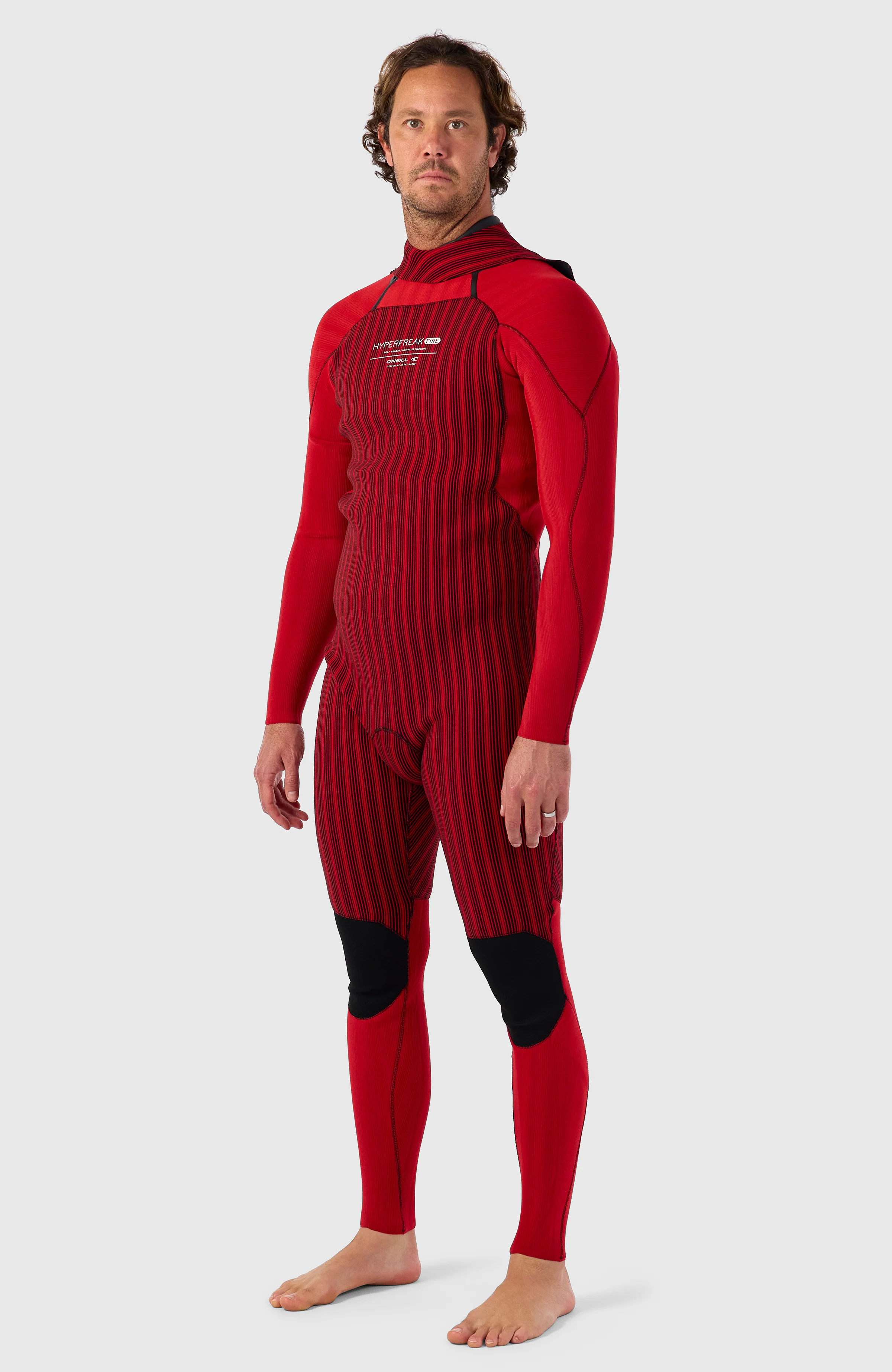 Hyperfreak Fire 5/4mm+ Back Zip Full Wetsuit | BLACK/BLACK