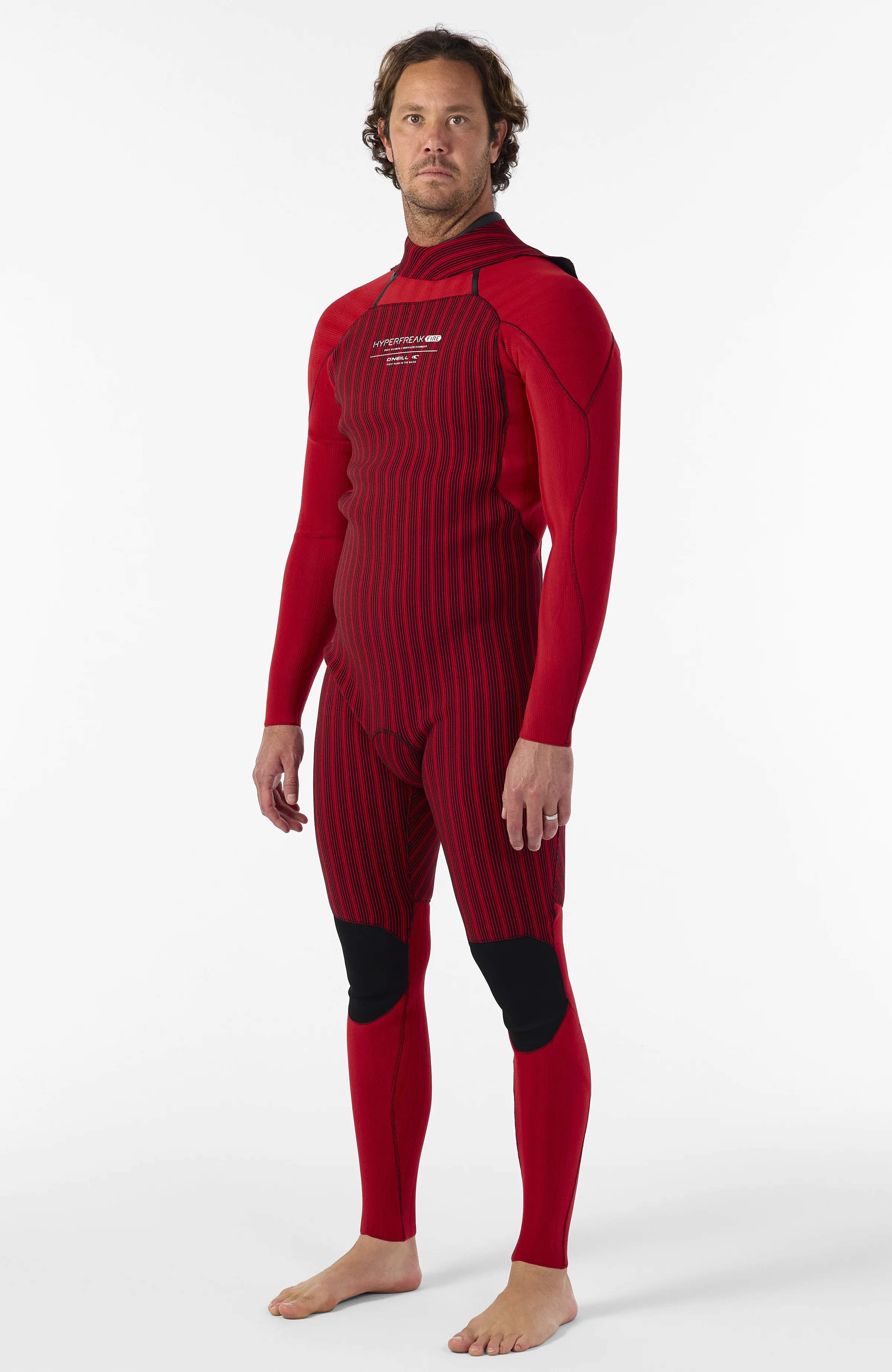 Hyperfreak Fire 5/4mm+ Back Zip Full Wetsuit | BLACK/BLACK