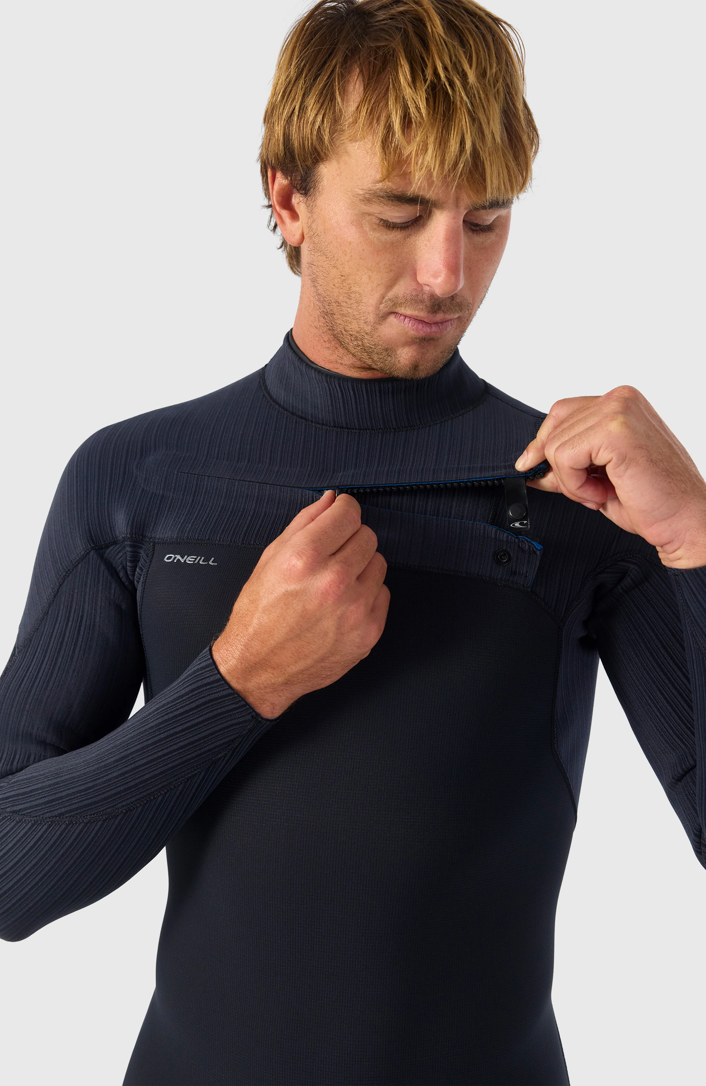 Hyperfreak Plus 3/2mm Chest Zip Full Wetsuit | BLACK/BLACK