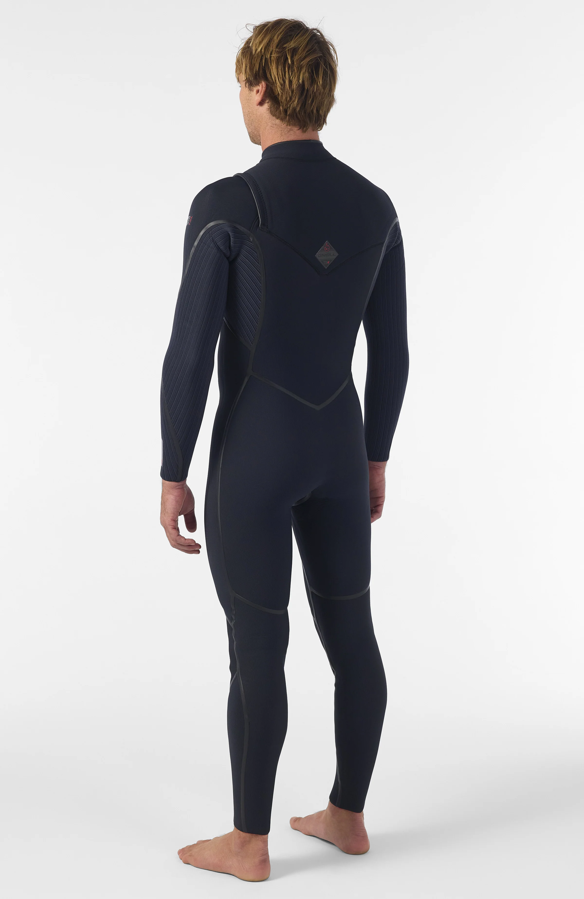 Hyperfreak Fire 5/4mm+ Chest Zip Full Wetsuit | BLACK/BLACK