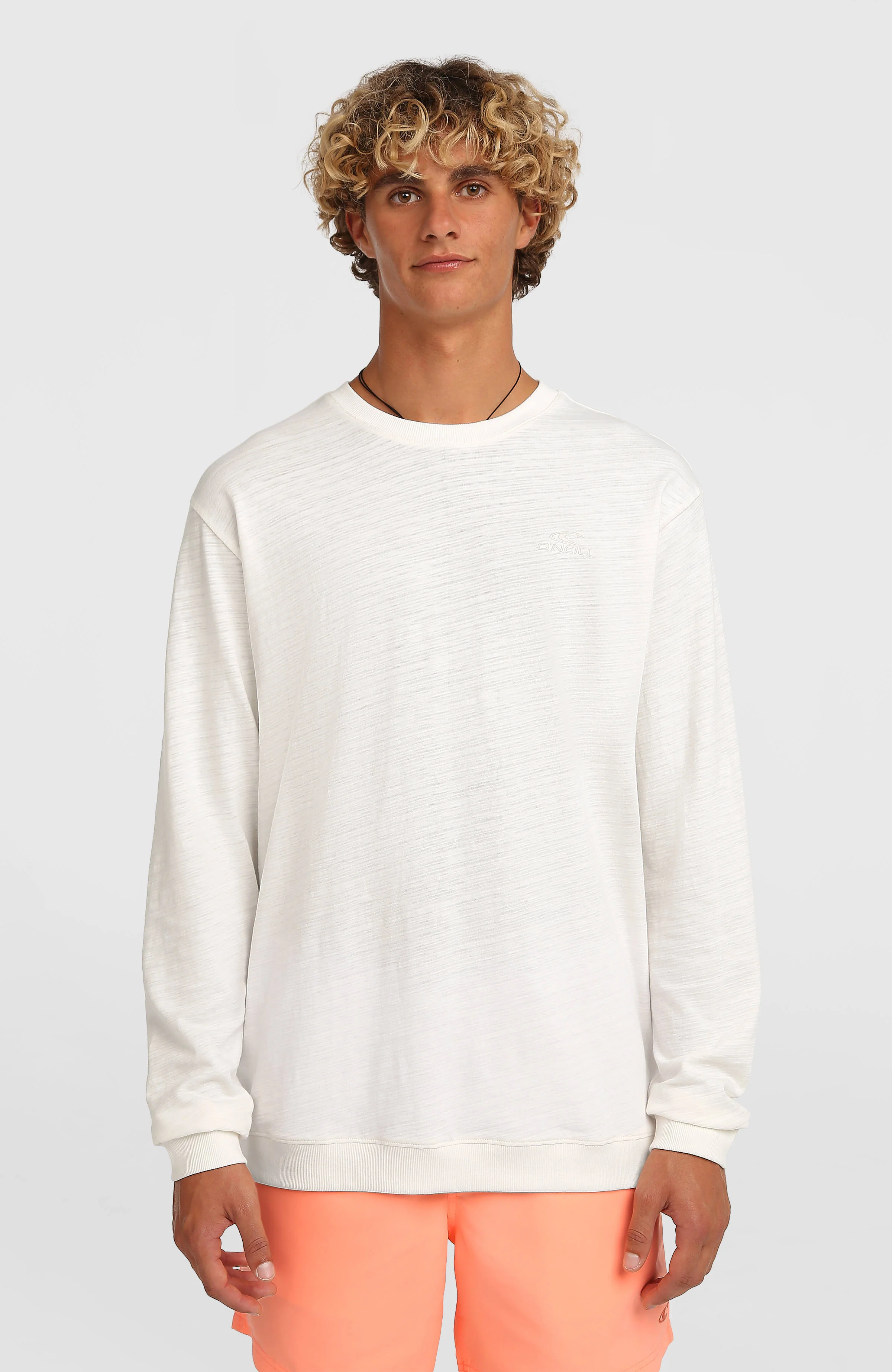 695-o-neill-slub-long-sleeve-t-shirt-snow-white-1.webp O'Neill Slub Long-Sleeve T-Shirt | Snow White