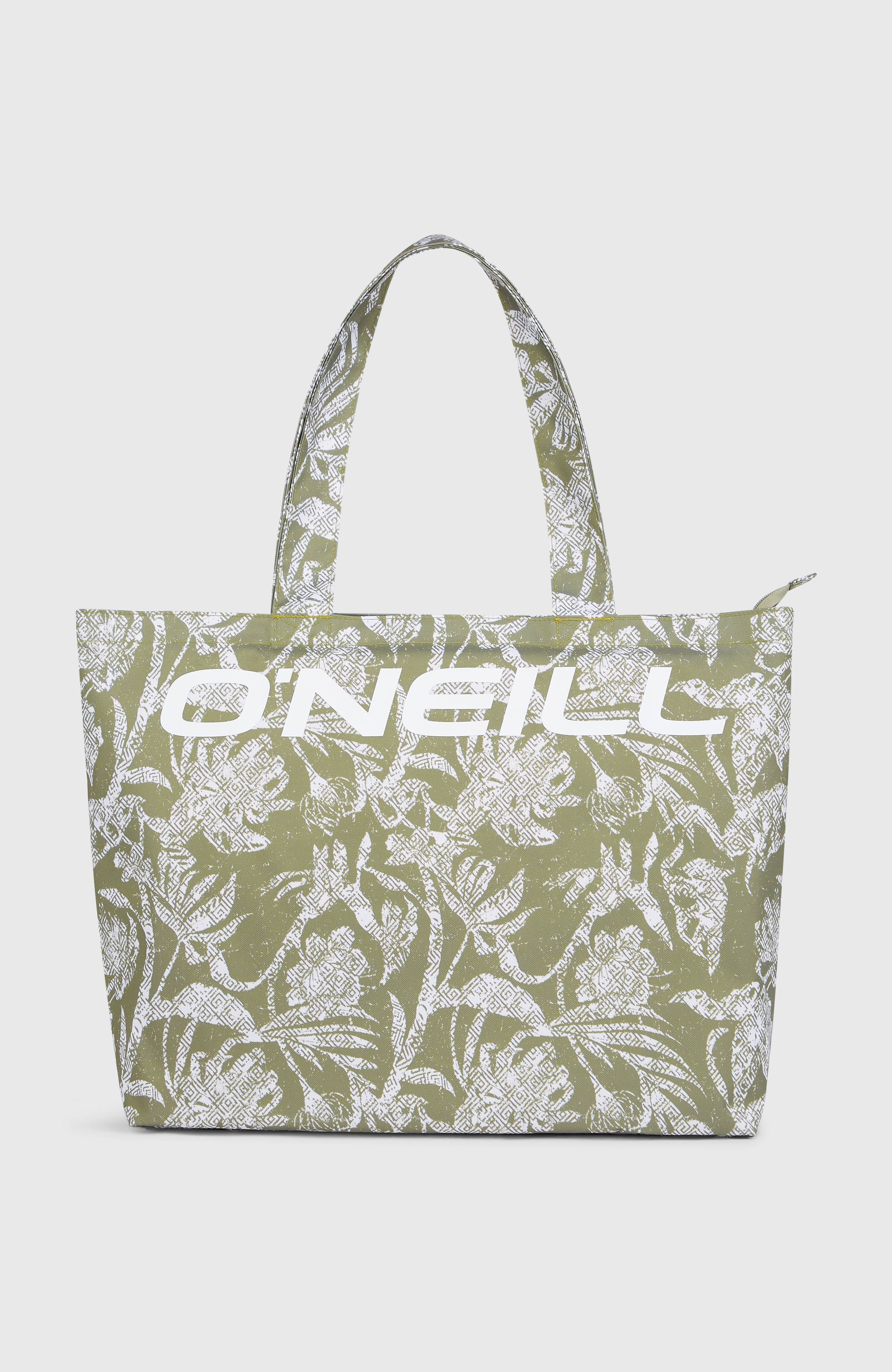 7183-coastal-print-tote-bag-green-textured-jungle-1.jpg Coastal Print Tote Bag | Green Textured Jungle