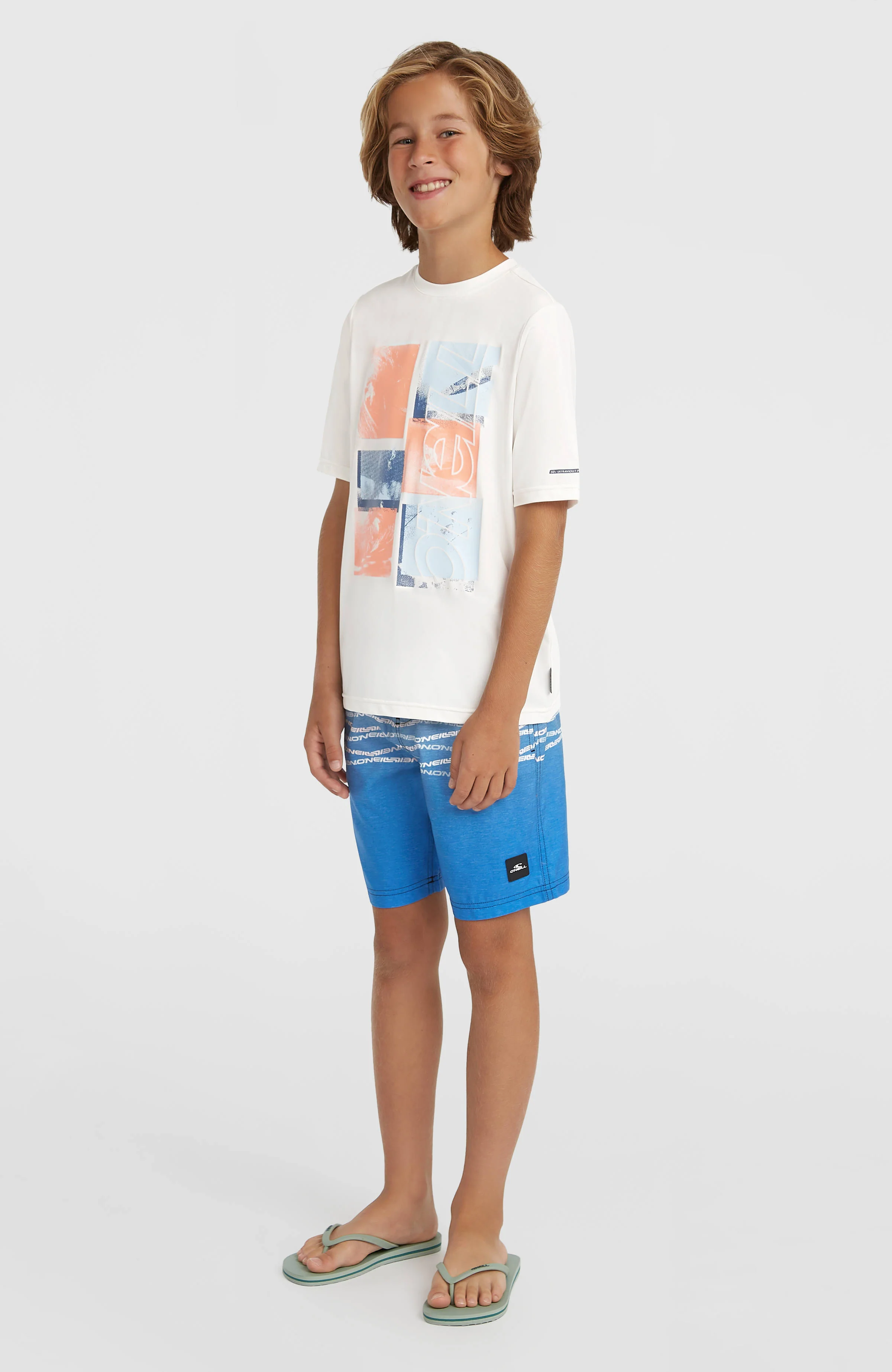 O'Neill First Swimshorts | Boys Coral Heritage Flip