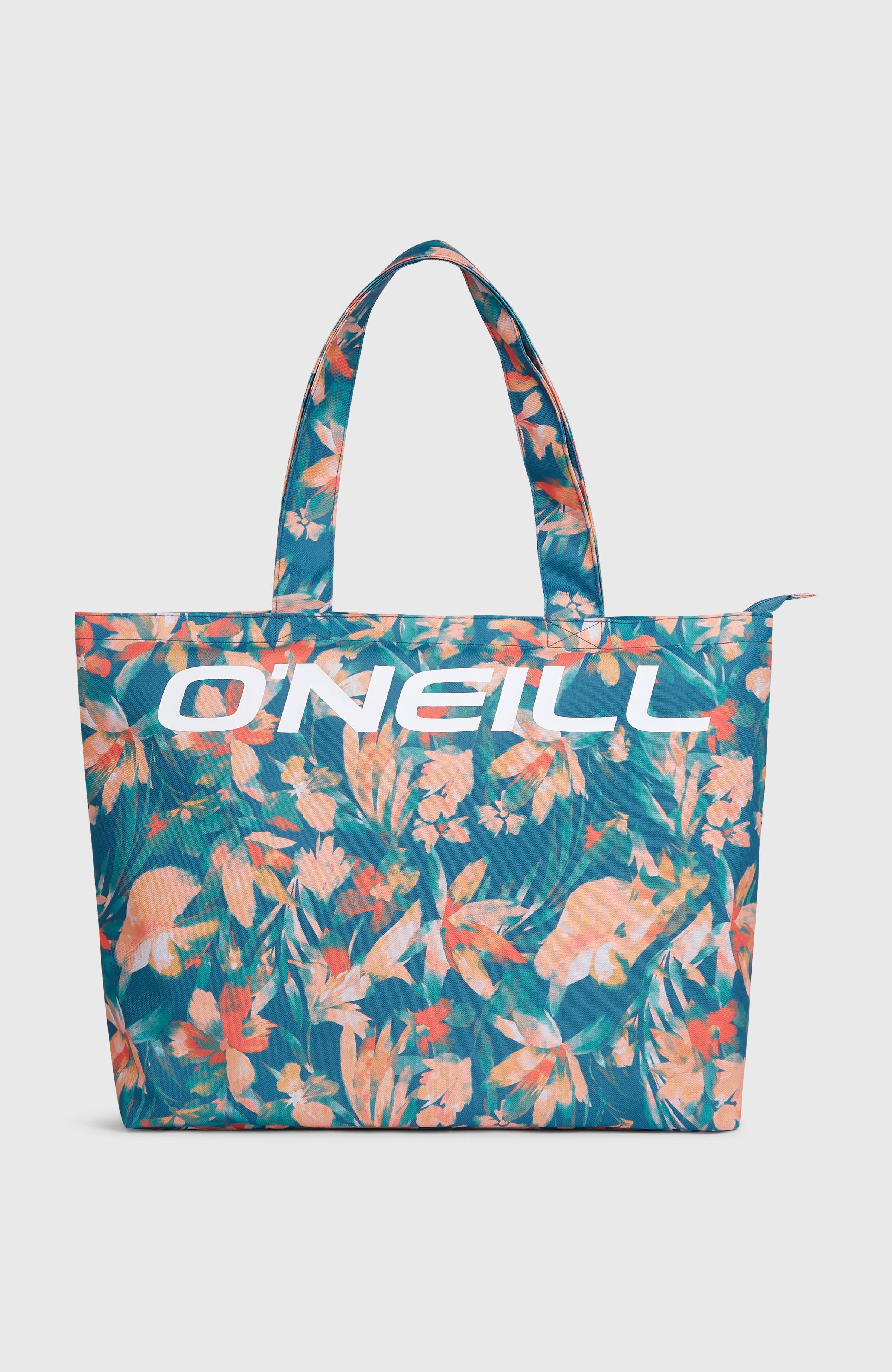 7234-coastal-print-tote-bag-blue-painted-tropics-1.jpg Coastal Print Tote Bag | Blue Painted Tropics