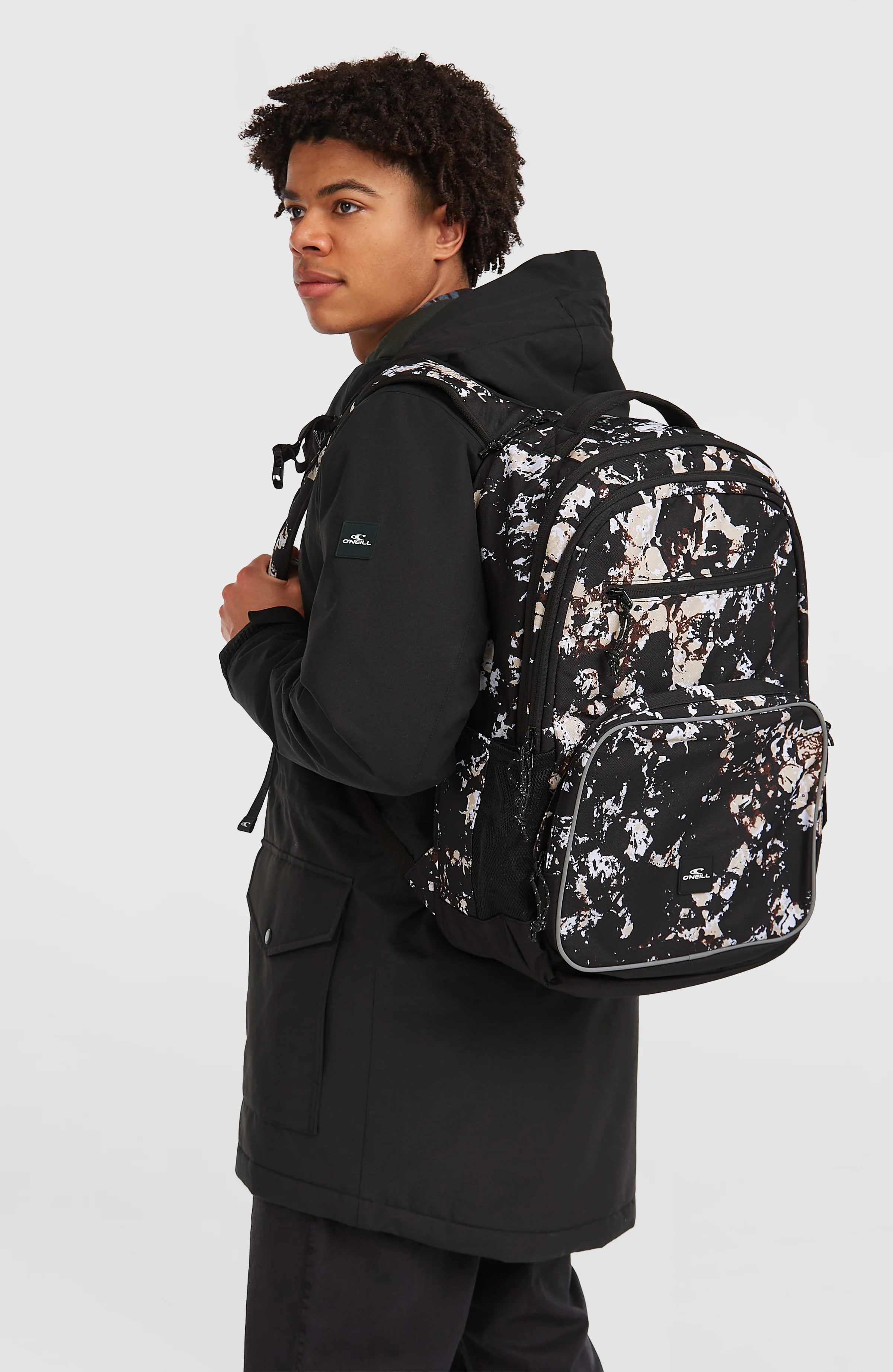 President Backpack | Black/Beige Quarry